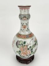 A Chinese Famille verte vase, KangXi Pr. 