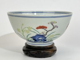 A Chinese Famille Rose bowl, Qing Dynastry Pr. 