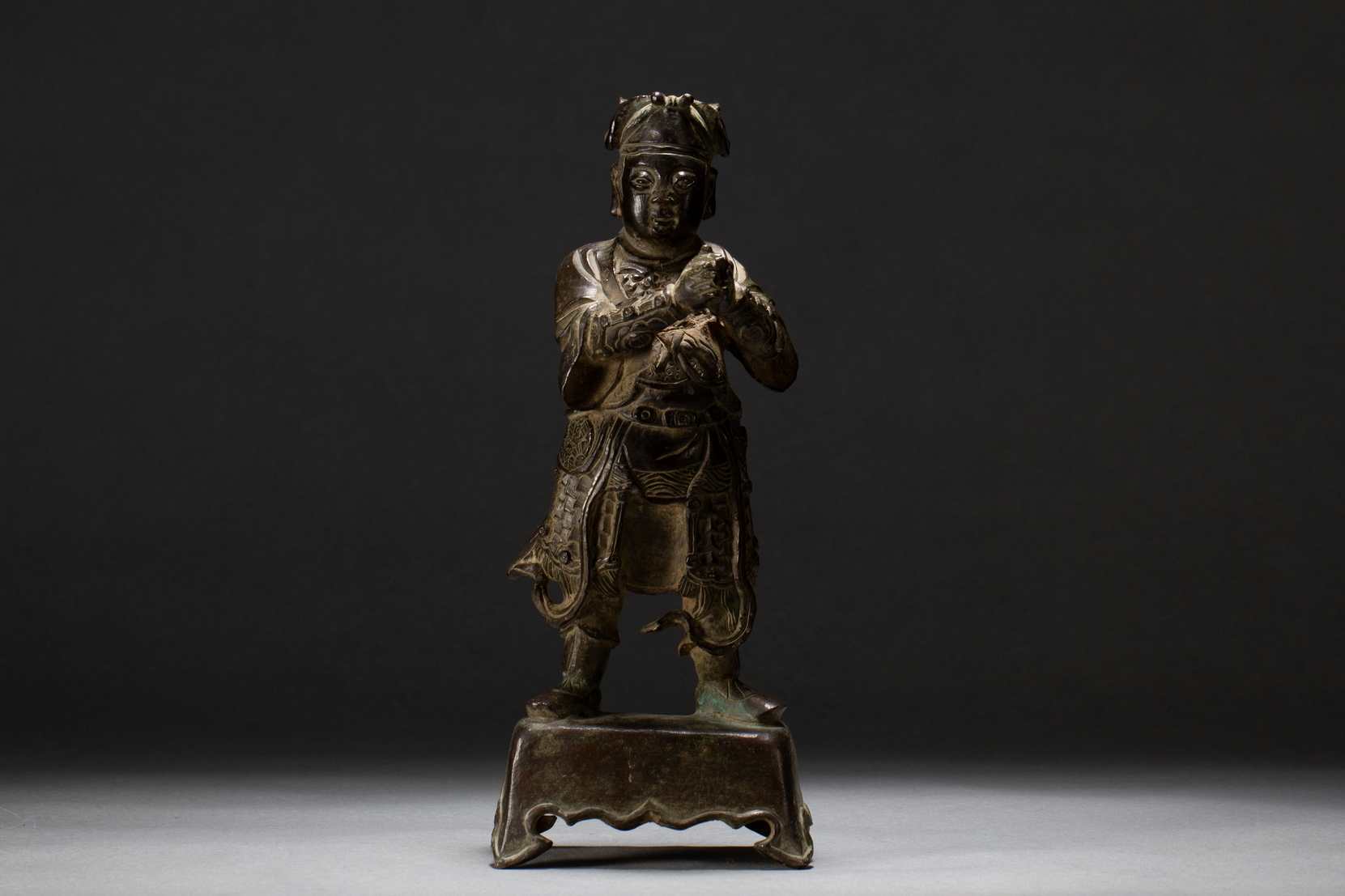 A Chinese bronze figure, 16TH/17TH Century Pr.Collection of NARA private gallary. 