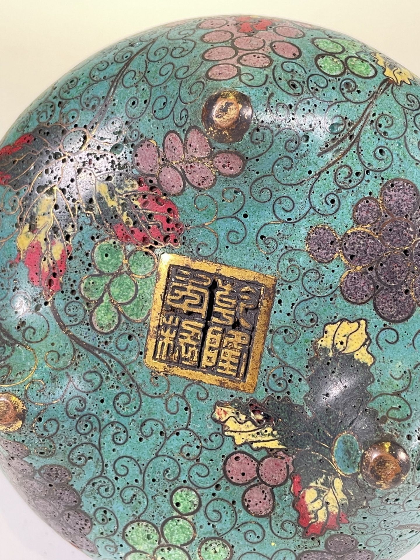 FINE CHINESE CLOISONNE, 17TH/18TH Century Pr.  Collection of NARA private gallary.  - Bild 9 aus 9