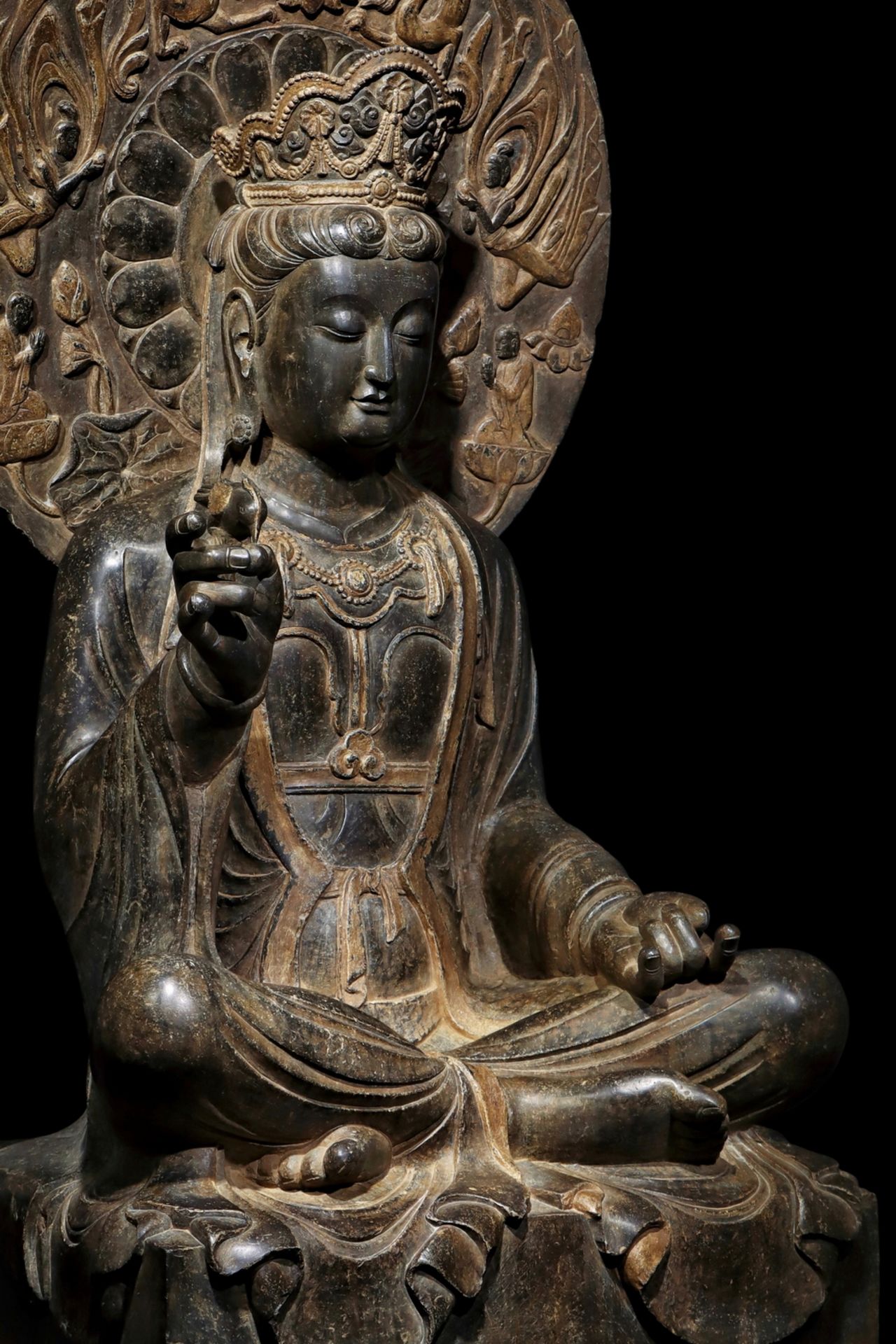 A Chinese stone sculpture, 14TH Century earlier Pr. Collection of NARA private gallary. - Bild 7 aus 9
