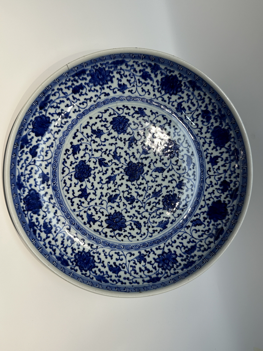 A Chinese Blue&White dish, 17TH/18TH Century Pr. 