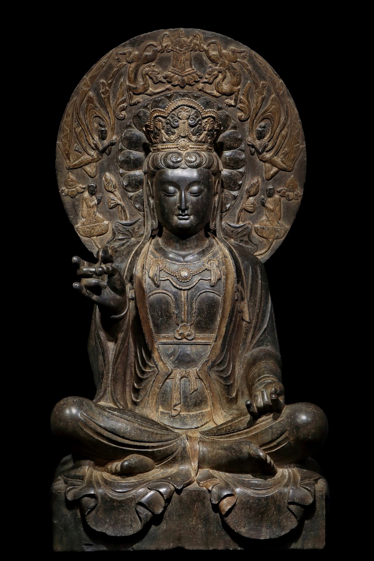 A Chinese stone sculpture, 14TH Century earlier Pr. Collection of NARA private gallary.