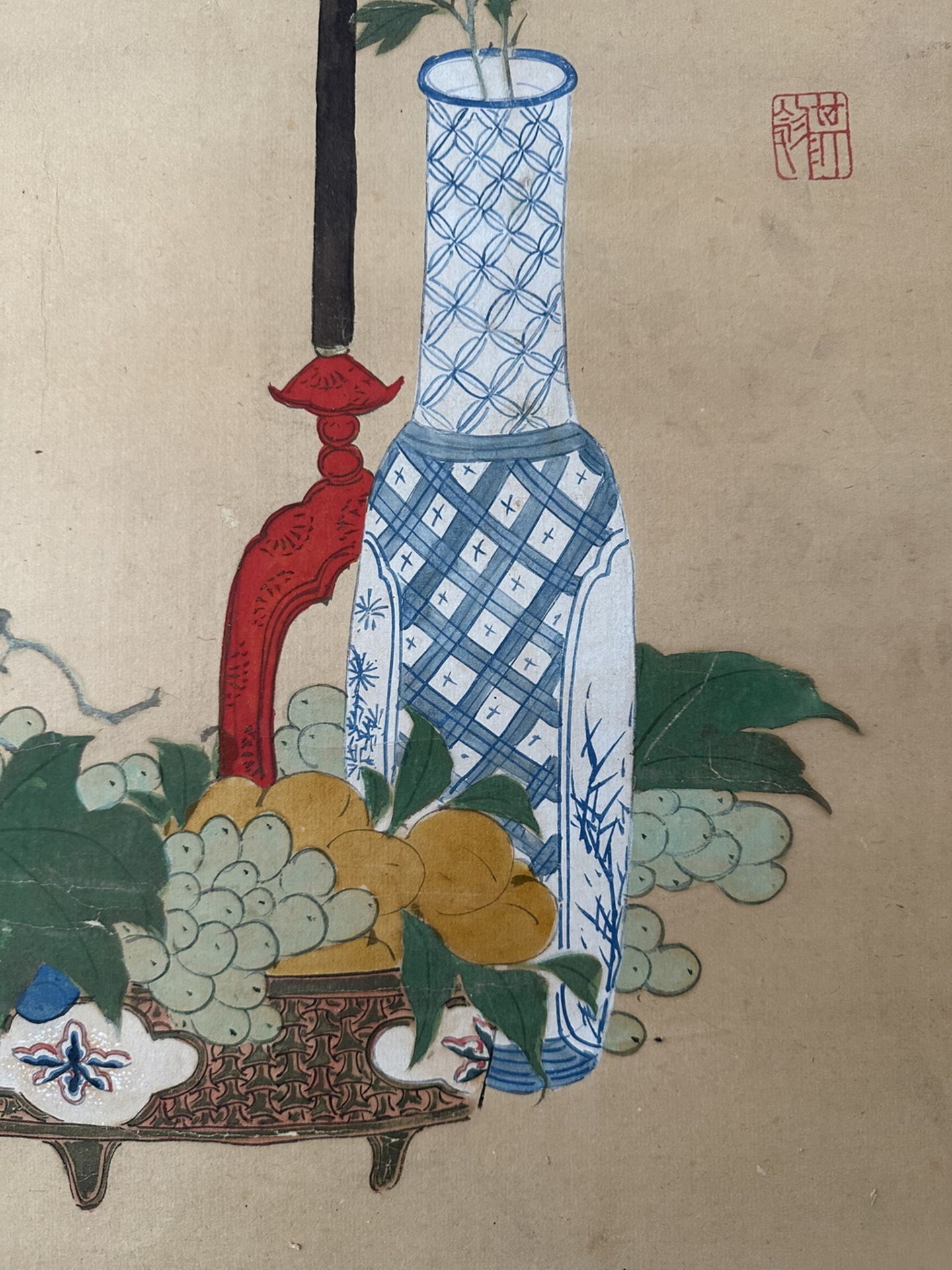 A Chinese hand painting, 19TH/20TH Century Pr. - Bild 11 aus 14