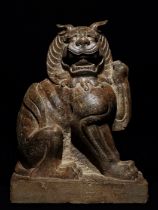 A Chinese stone sculpture, 14TH Century earlier Pr. Collection of NARA private gallary.