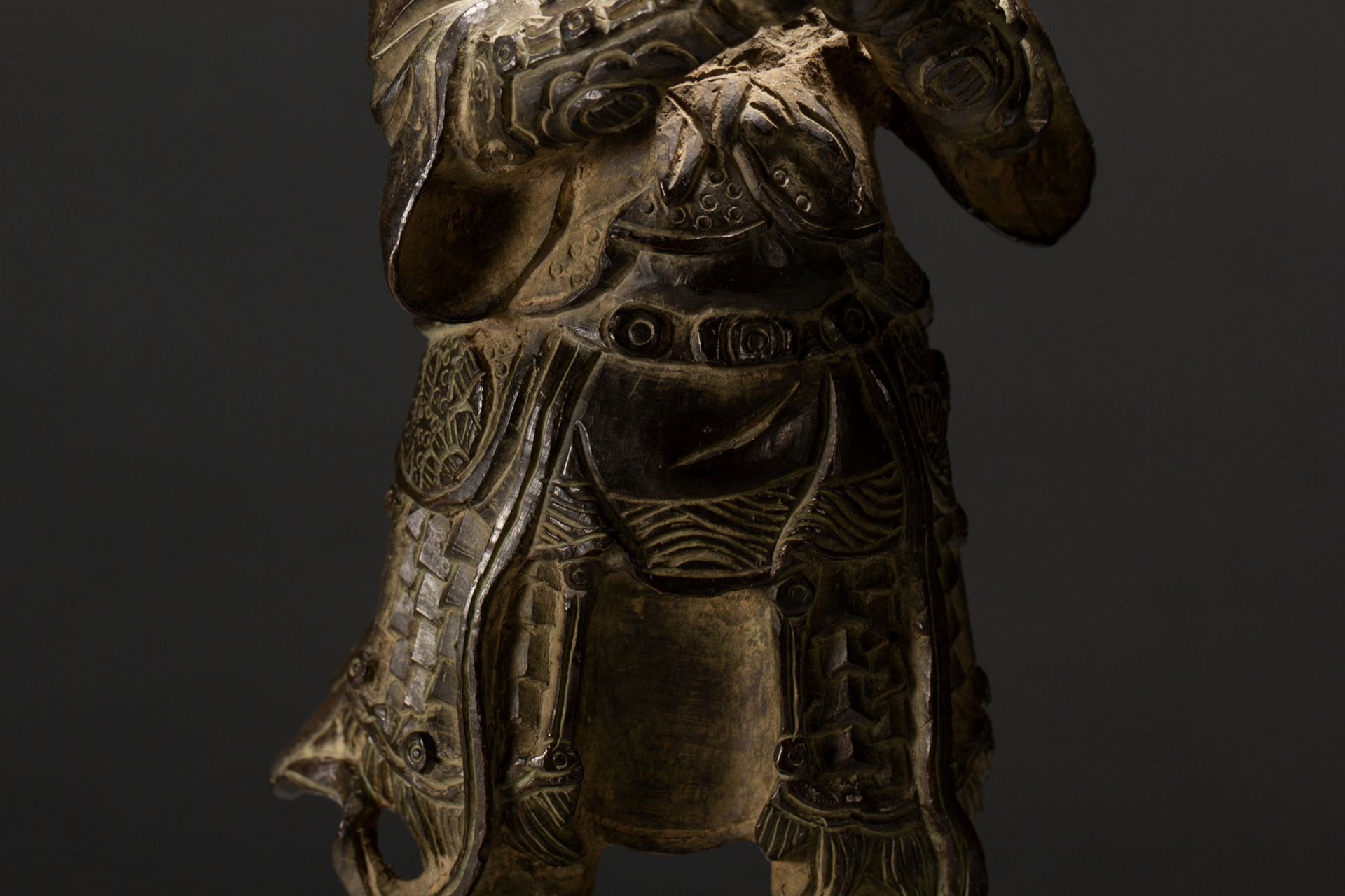 A Chinese bronze figure, 16TH/17TH Century Pr.Collection of NARA private gallary.  - Image 3 of 9