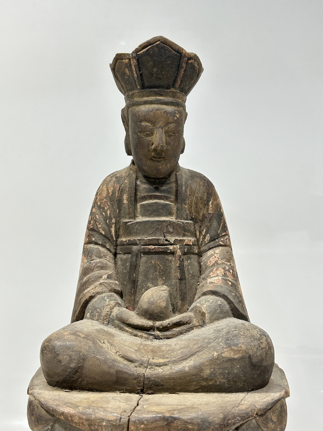 A Chinese wood sculpture, 16TH Century earlier Pr. Collection of NARA private gallary. - Image 2 of 13