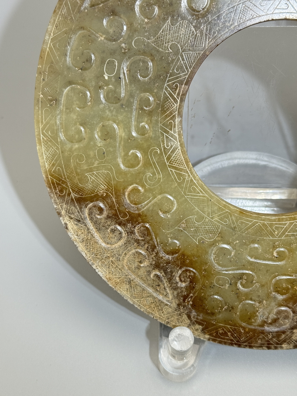 A Chinese jade ornament, 13TH/16TH Century Pr.Collection of NARA private gallary.  - Image 3 of 13