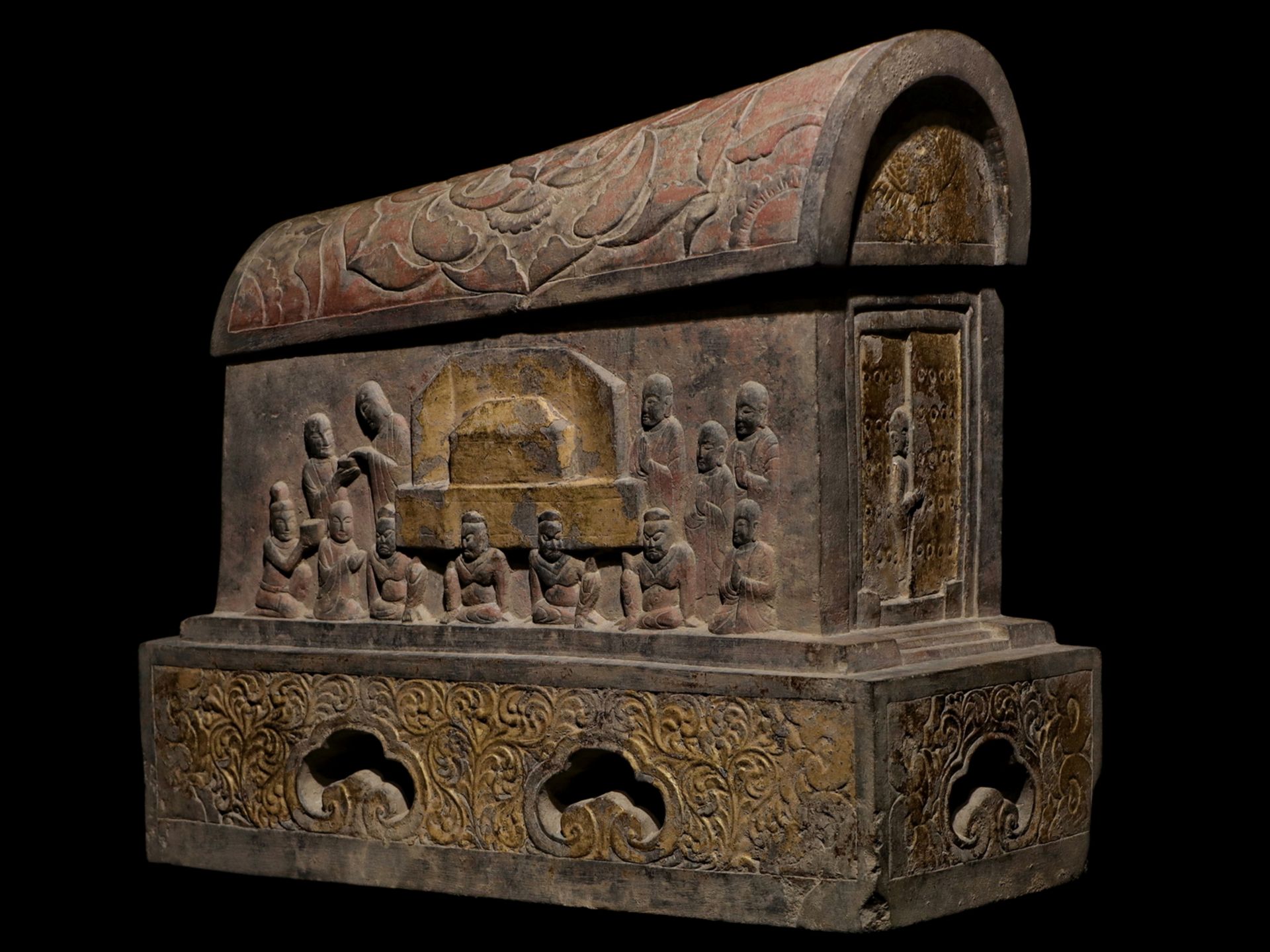 A Chinese stone sculpture, 14TH Century earlier Pr. Collection of NARA private gallary.