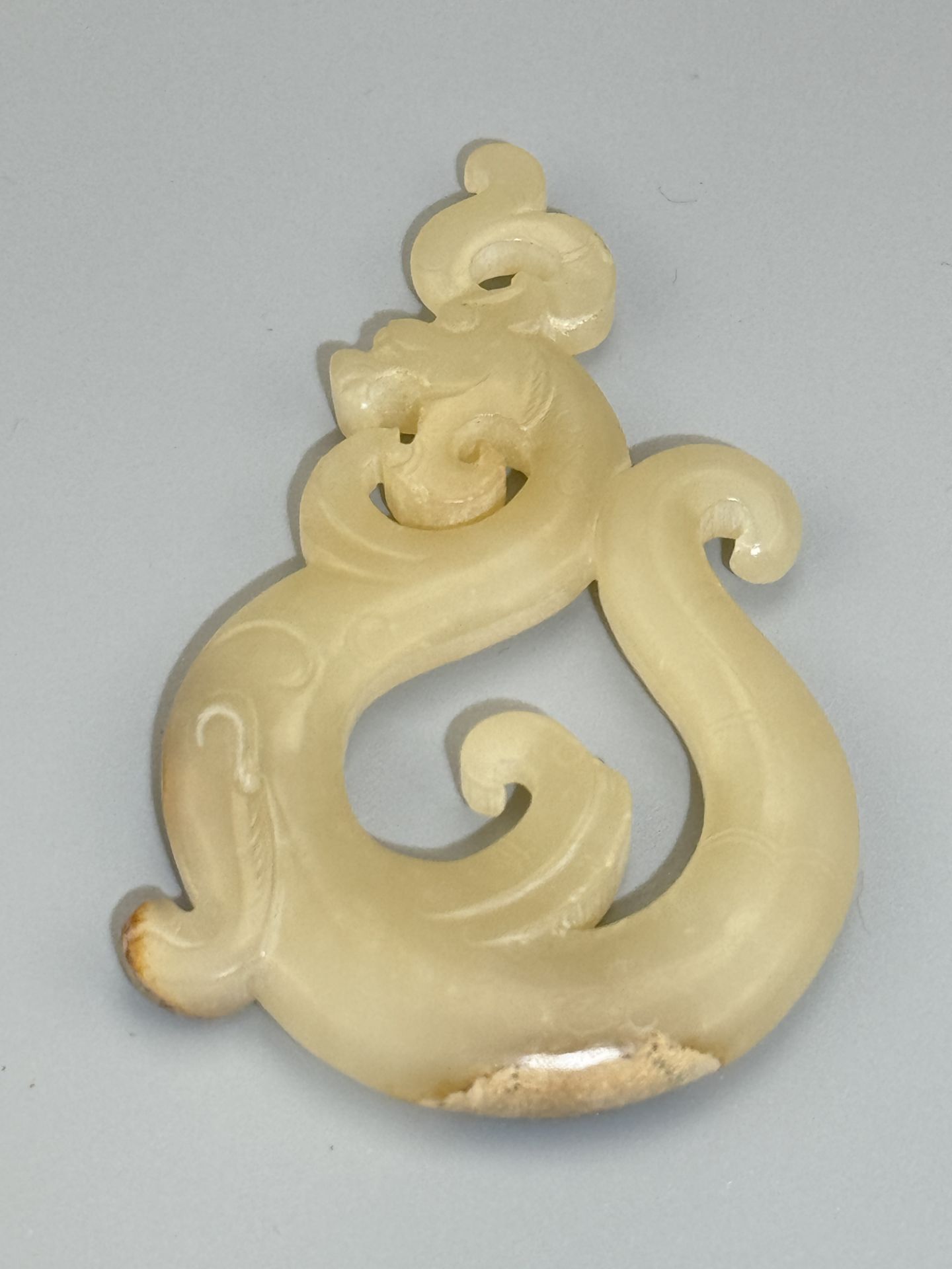 A Chinese jade ornament, 13TH/16TH Century Pr.Collection of NARA private gallary. - Image 3 of 6