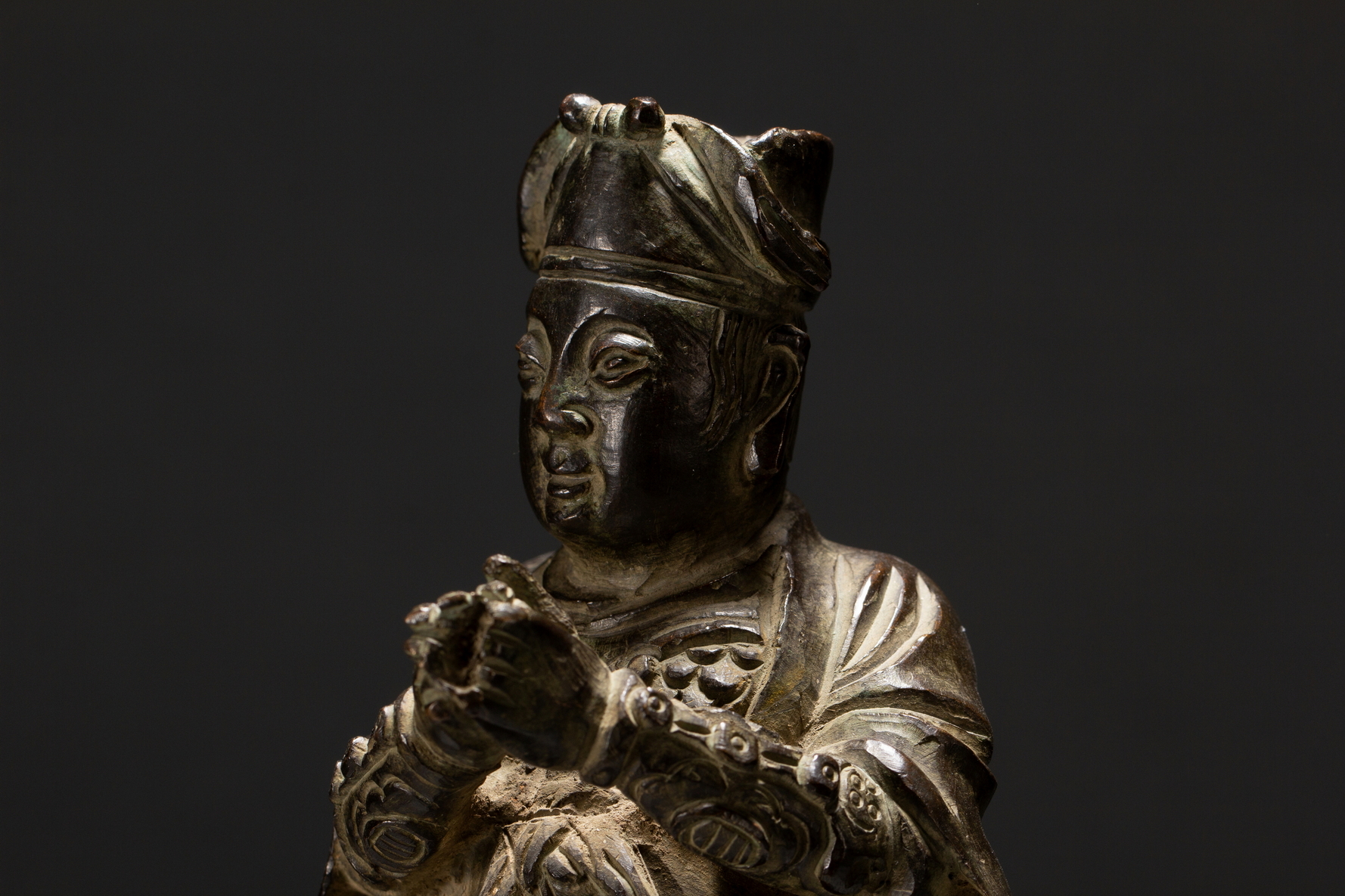 A Chinese bronze figure, 16TH/17TH Century Pr.Collection of NARA private gallary.  - Image 7 of 9