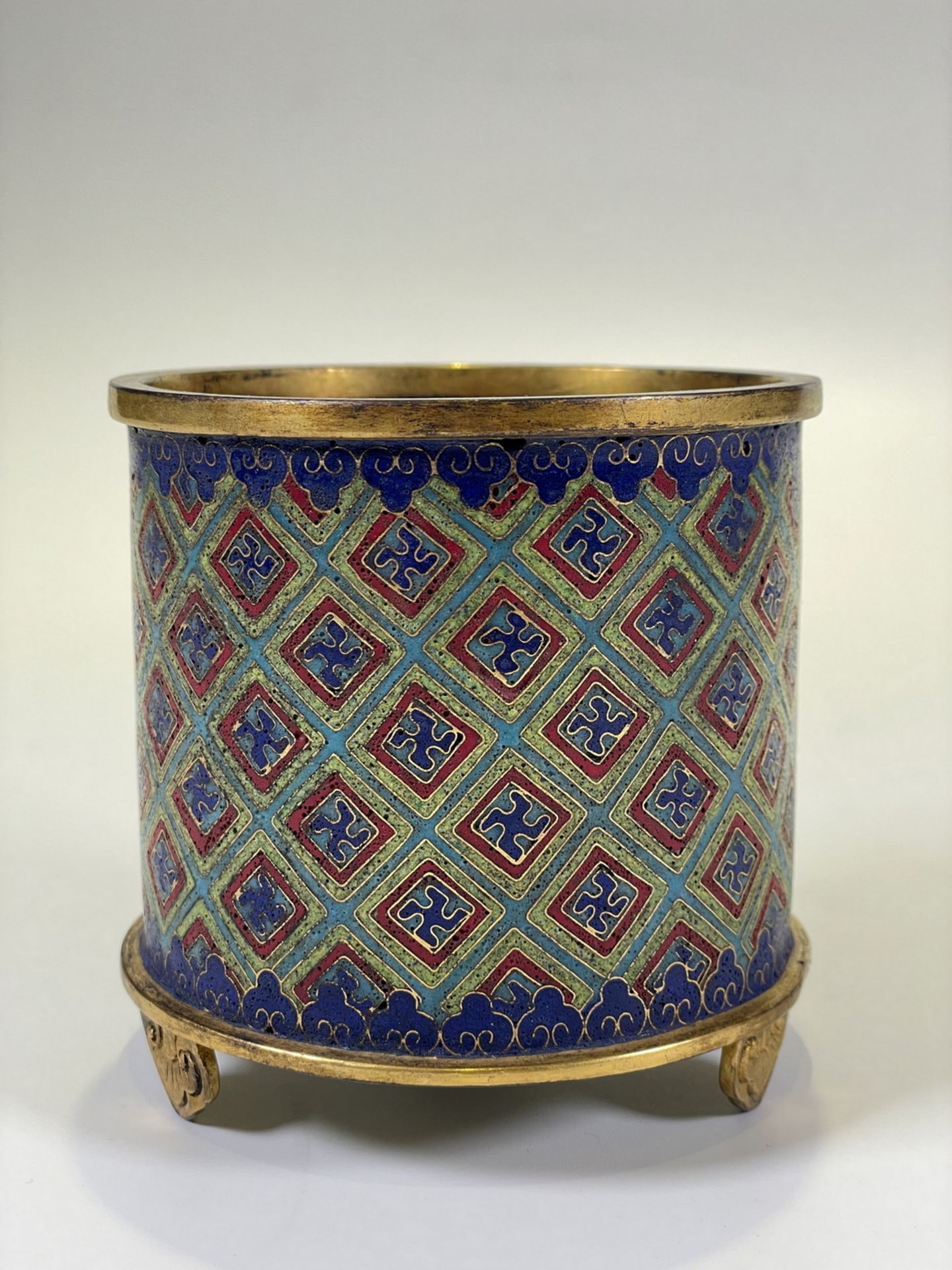 FINE CHINESE CLOISONNE, 18TH/19TH Century Pr. Collection of NARA private gallary.  - Image 3 of 11