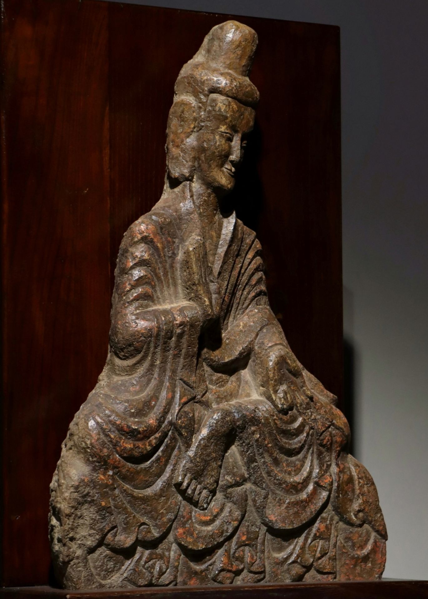 A Chinese stone sculpture, 14TH Century earlier Pr. Collection of NARA private gallary. - Bild 7 aus 9