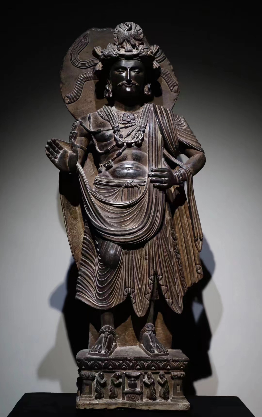 A Chinese stone sculpture, 14TH Century earlier Pr. Collection of NARA private gallary. - Image 10 of 10