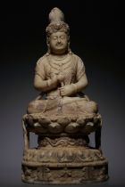 A Chinese stone sculpture, 14TH Century earlier Pr. Collection of NARA private gallary.