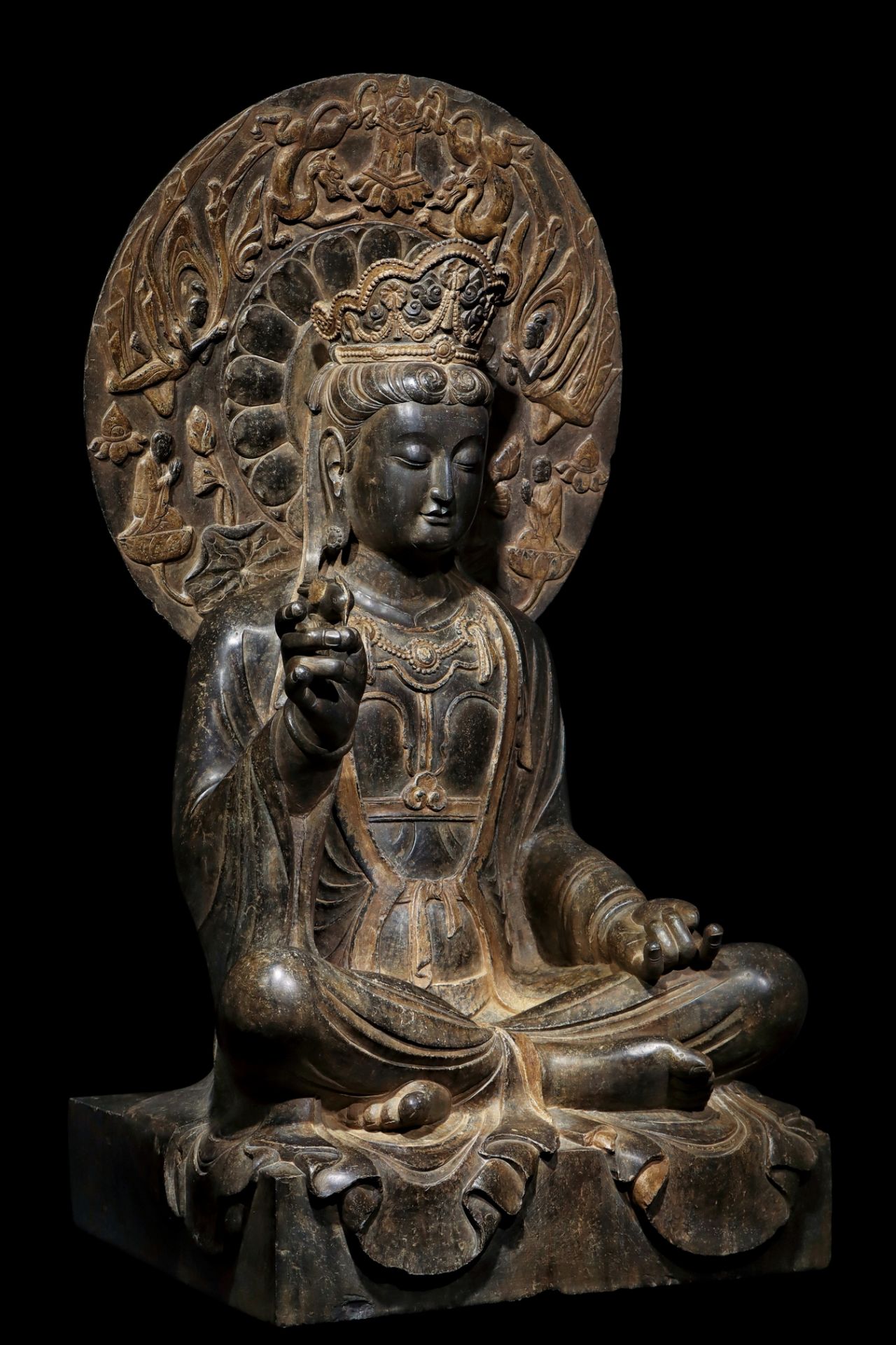 A Chinese stone sculpture, 14TH Century earlier Pr. Collection of NARA private gallary. - Bild 2 aus 9