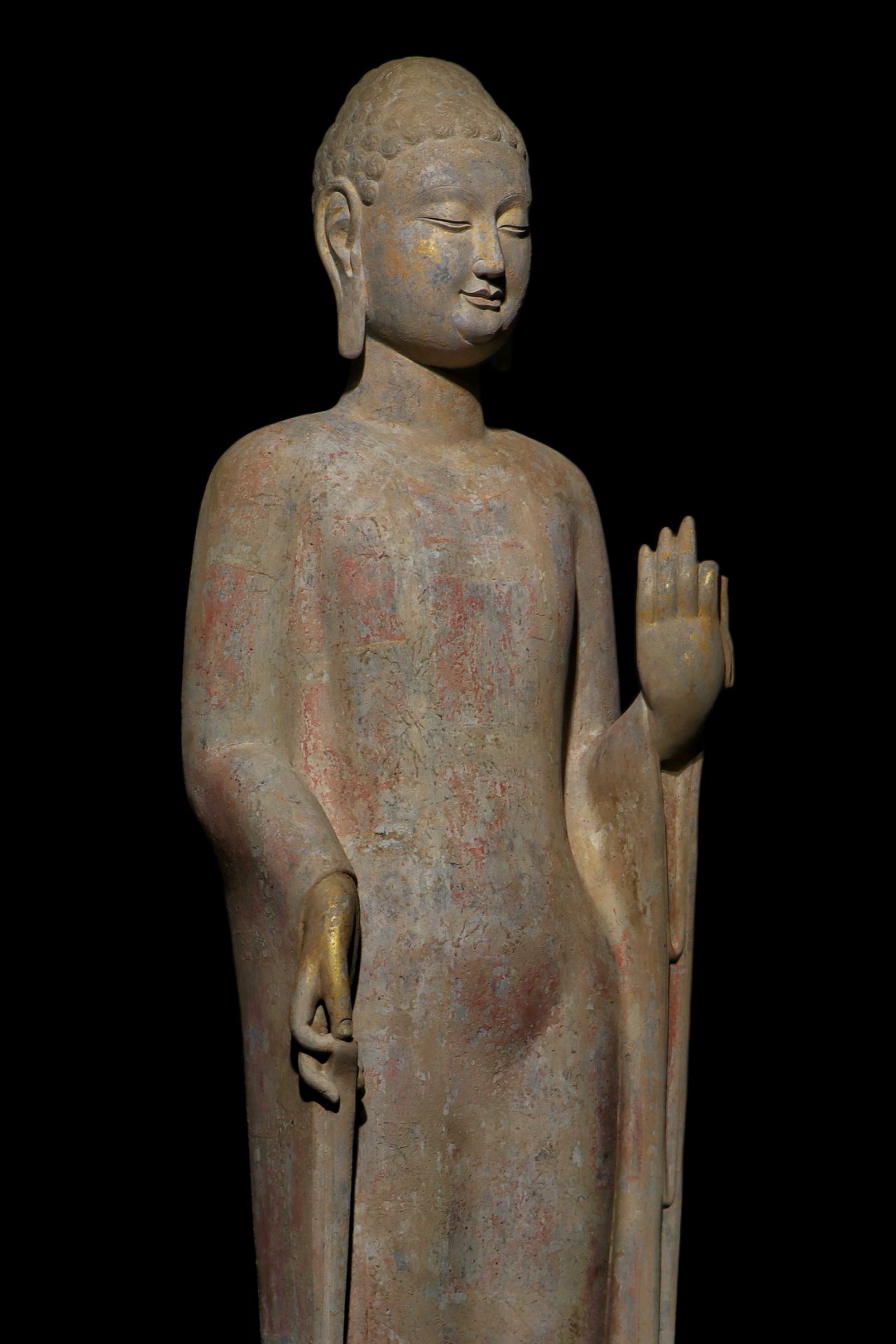 A Chinese stone sculpture, 14TH Century earlier Pr. Collection of NARA private gallary. - Image 7 of 9