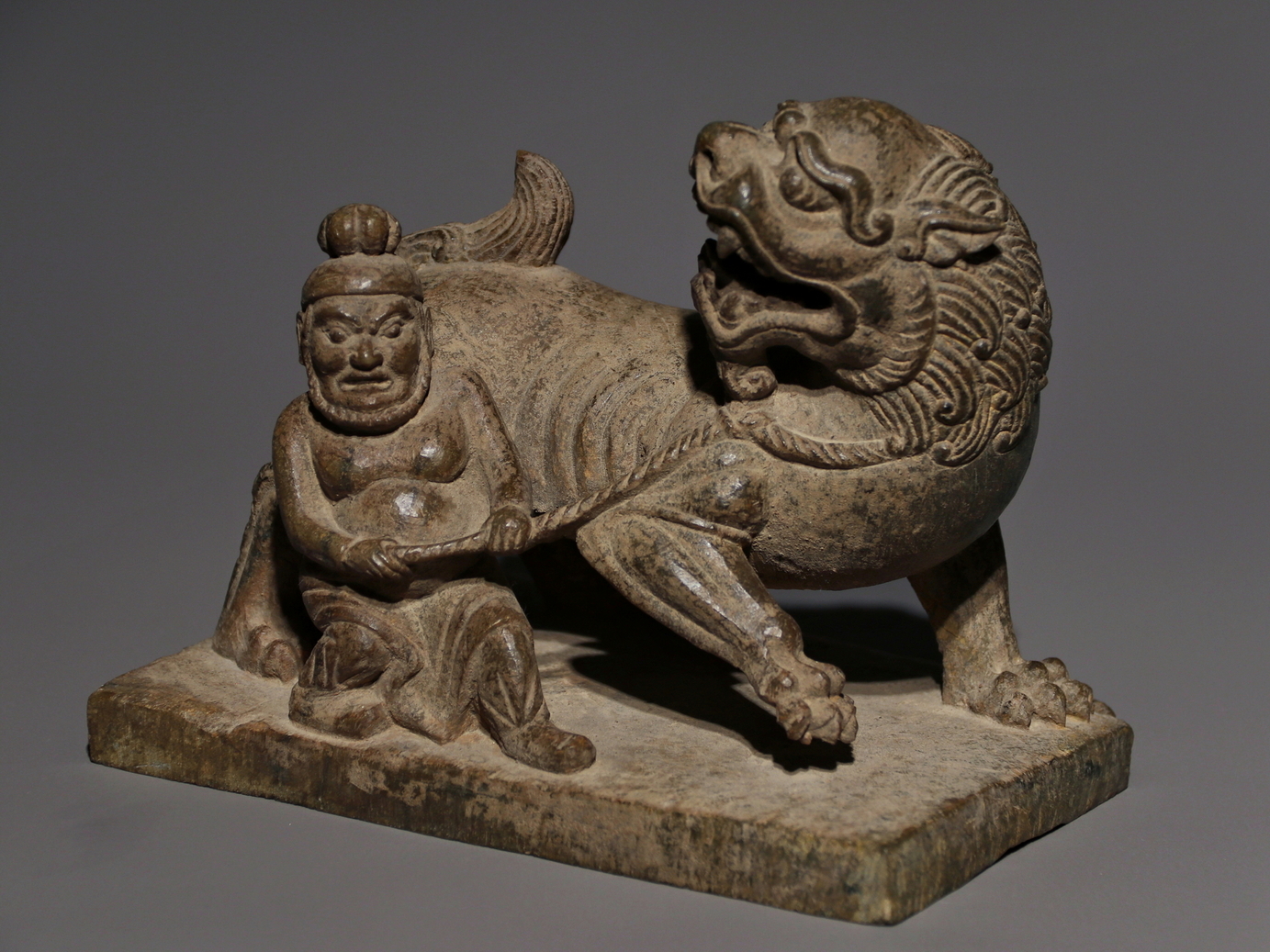 A Chinese stone sculpture, 14TH Century earlier Pr. Collection of NARA private gallary. - Image 2 of 7