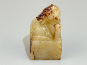 A Chinese jade ornament, 13TH/16TH Century Pr.Collection of NARA private gallary.