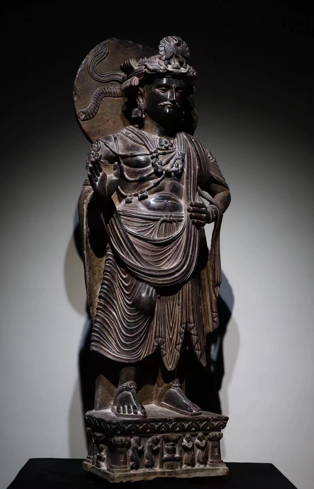 A Chinese stone sculpture, 14TH Century earlier Pr. Collection of NARA private gallary. - Image 2 of 10