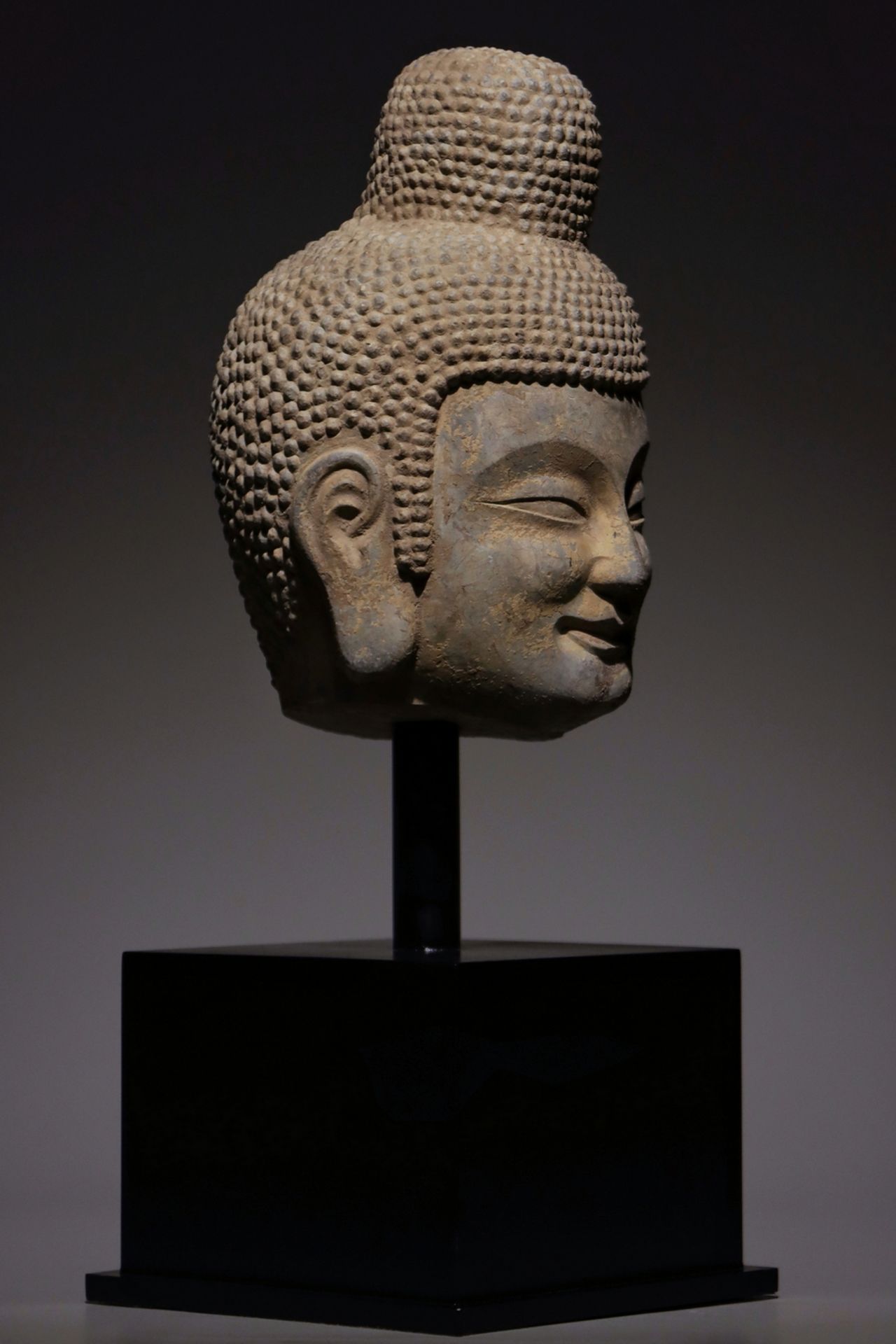 A Chinese stone sculpture, 14TH Century earlier Pr. Collection of NARA private gallary. - Image 3 of 7