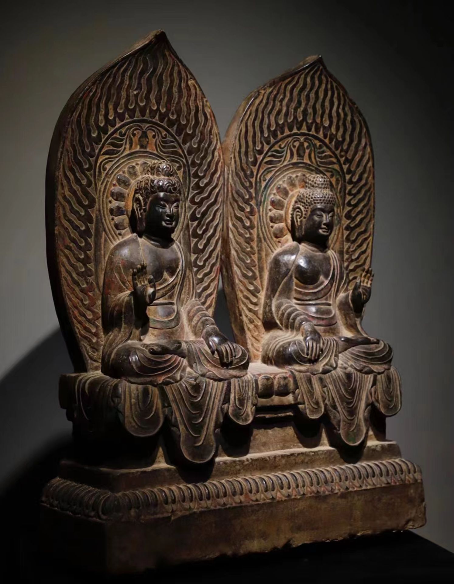 A Chinese stone sculpture, 14TH Century earlier Pr. Collection of NARA private gallary. - Image 3 of 10