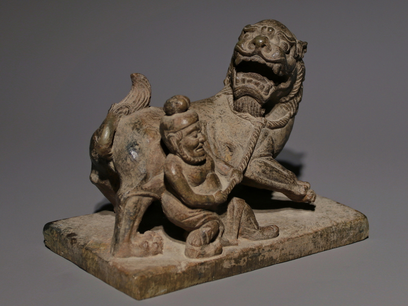 A Chinese stone sculpture, 14TH Century earlier Pr. Collection of NARA private gallary. - Image 3 of 7