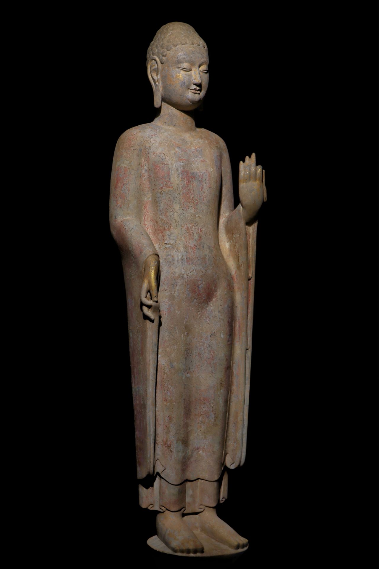 A Chinese stone sculpture, 14TH Century earlier Pr. Collection of NARA private gallary. - Image 2 of 9