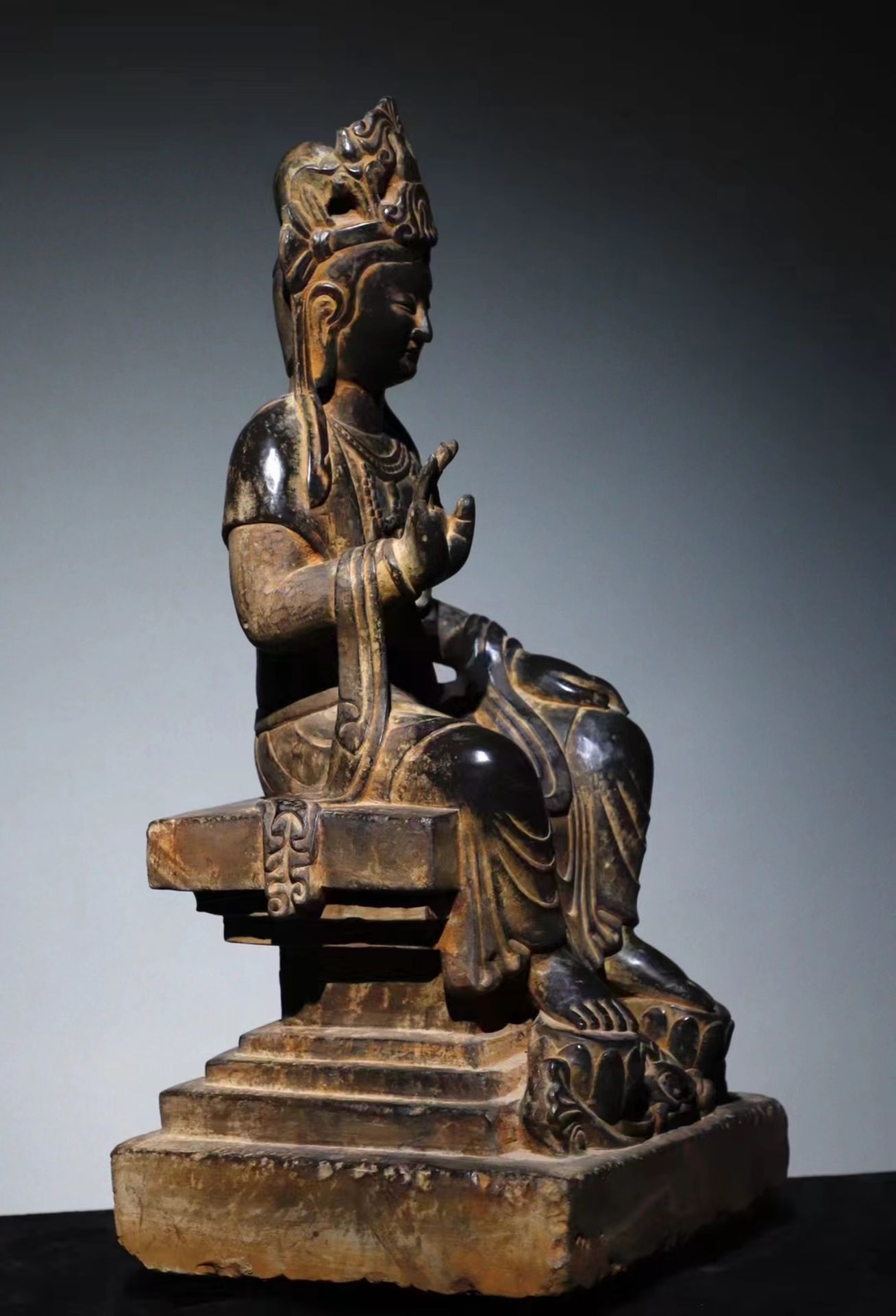 A Chinese stone sculpture, 14TH Century earlier Pr. Collection of NARA private gallary. - Bild 6 aus 8