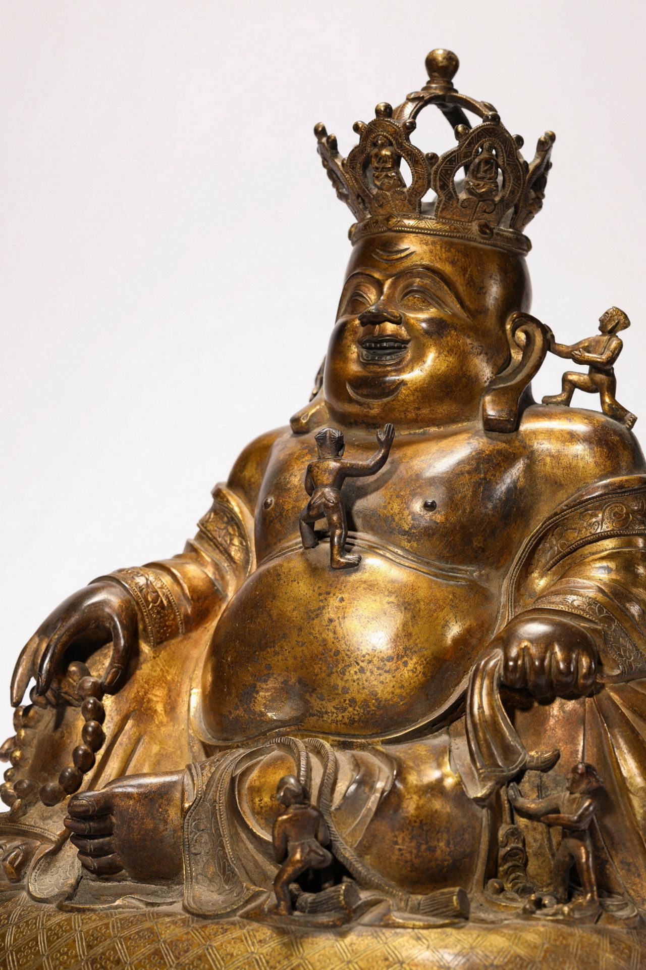 A Chinese bronze figure, 16TH/17TH Century Pr.Collection of NARA private gallary.  - Image 5 of 7
