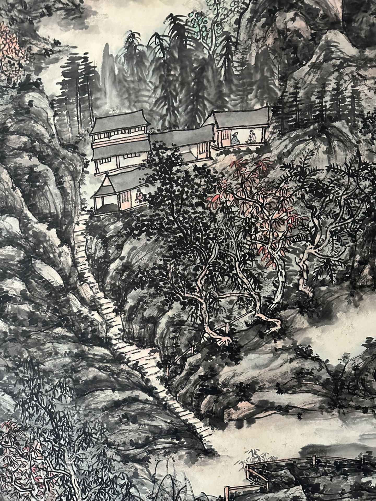 A Chinese hand painting, 19TH/20TH Century Pr. - Bild 8 aus 11