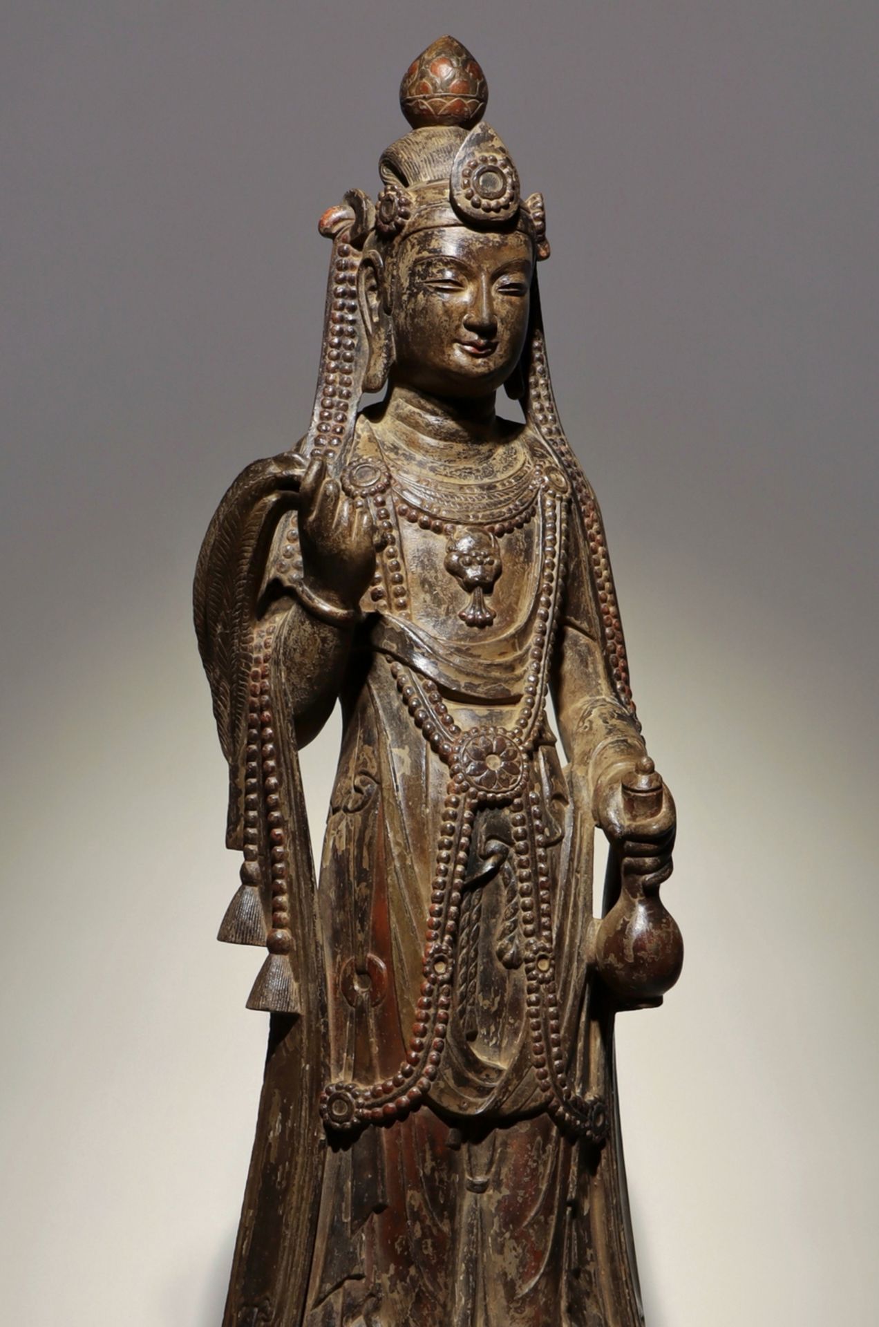 A Chinese stone sculpture, 14TH Century earlier Pr. Collection of NARA private gallary. - Image 7 of 9