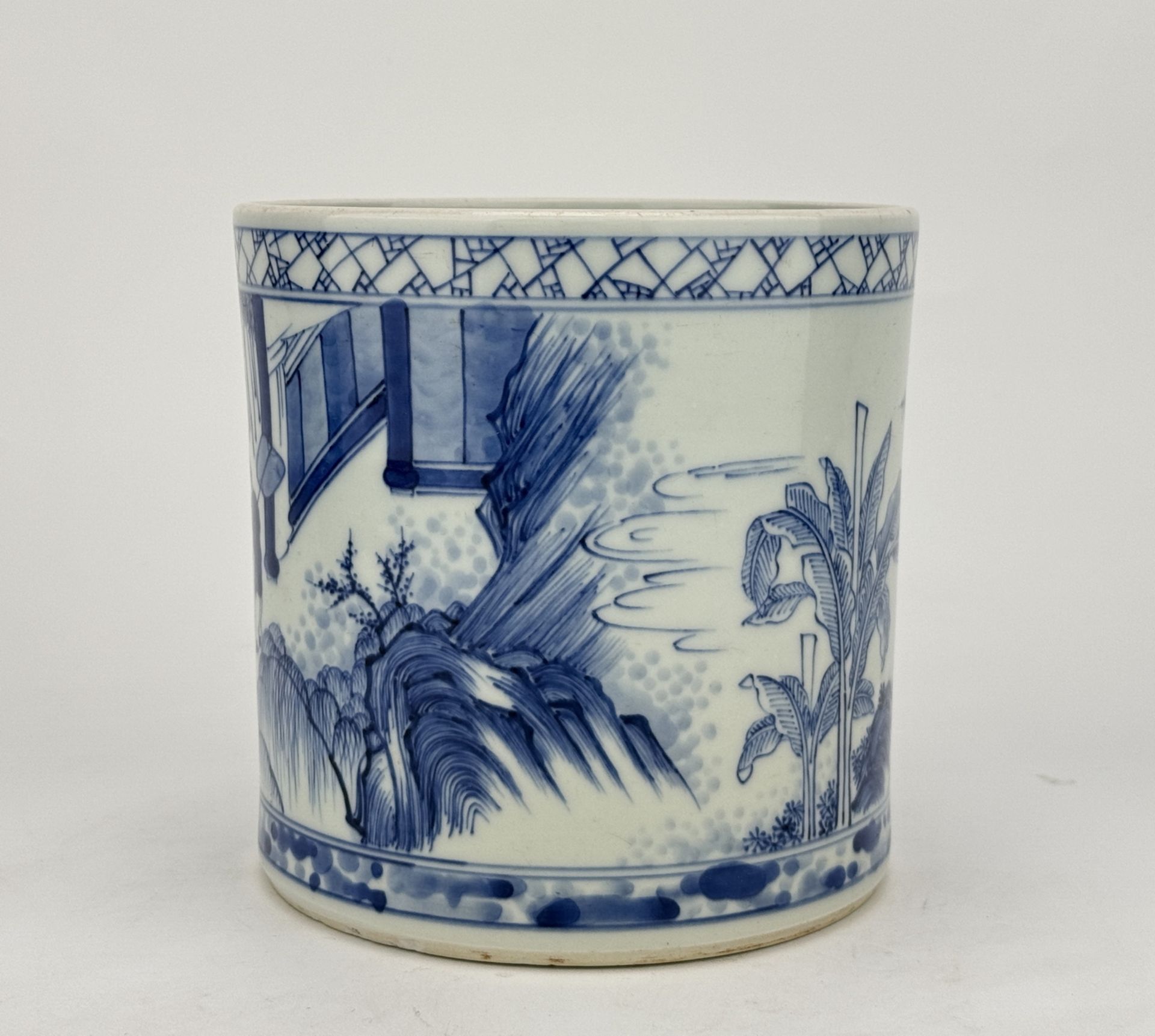 A Chinese Blue&White brushpot, 16TH/17TH Century Pr.  - Bild 2 aus 9
