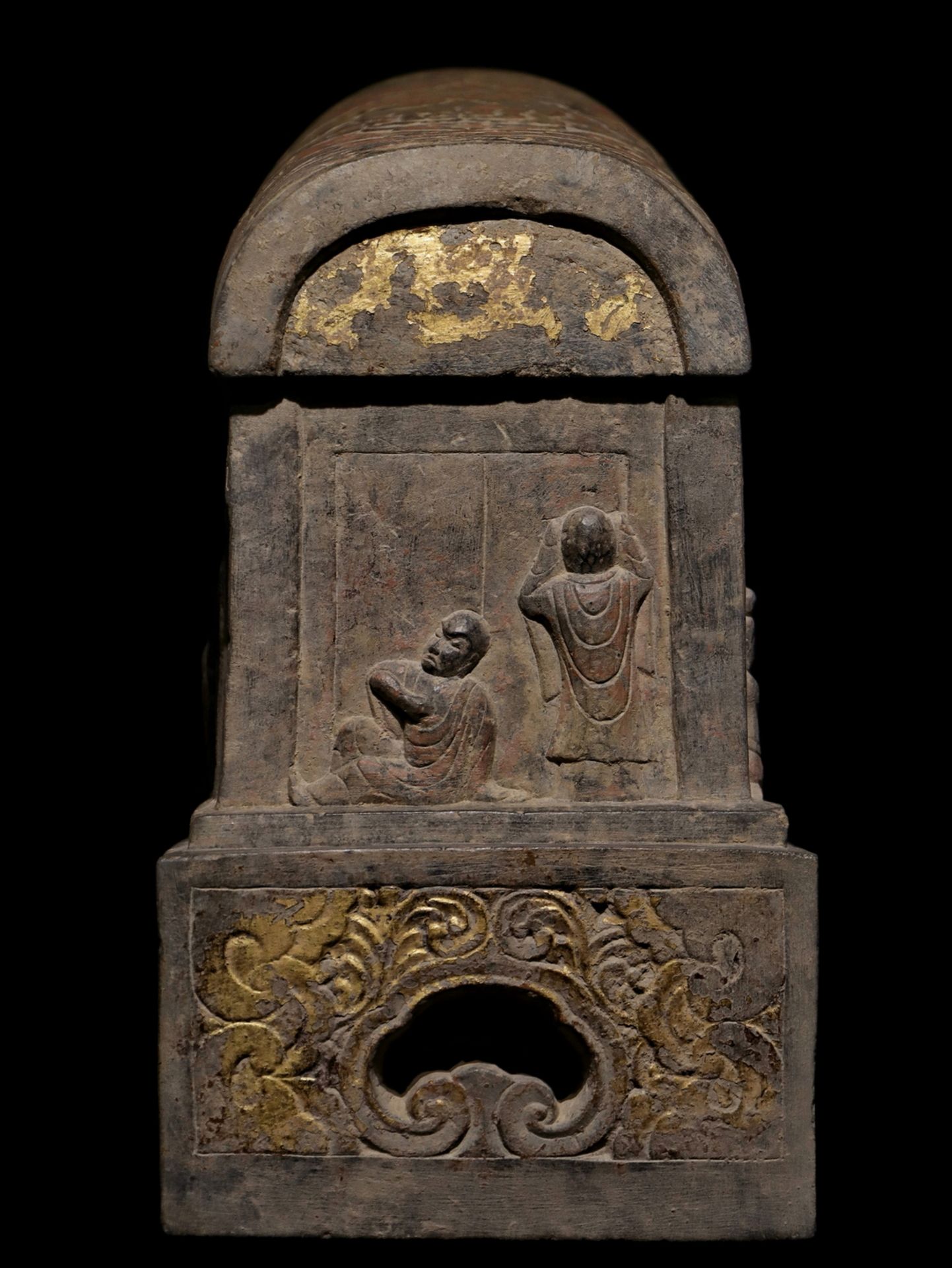 A Chinese stone sculpture, 14TH Century earlier Pr. Collection of NARA private gallary. - Image 7 of 9