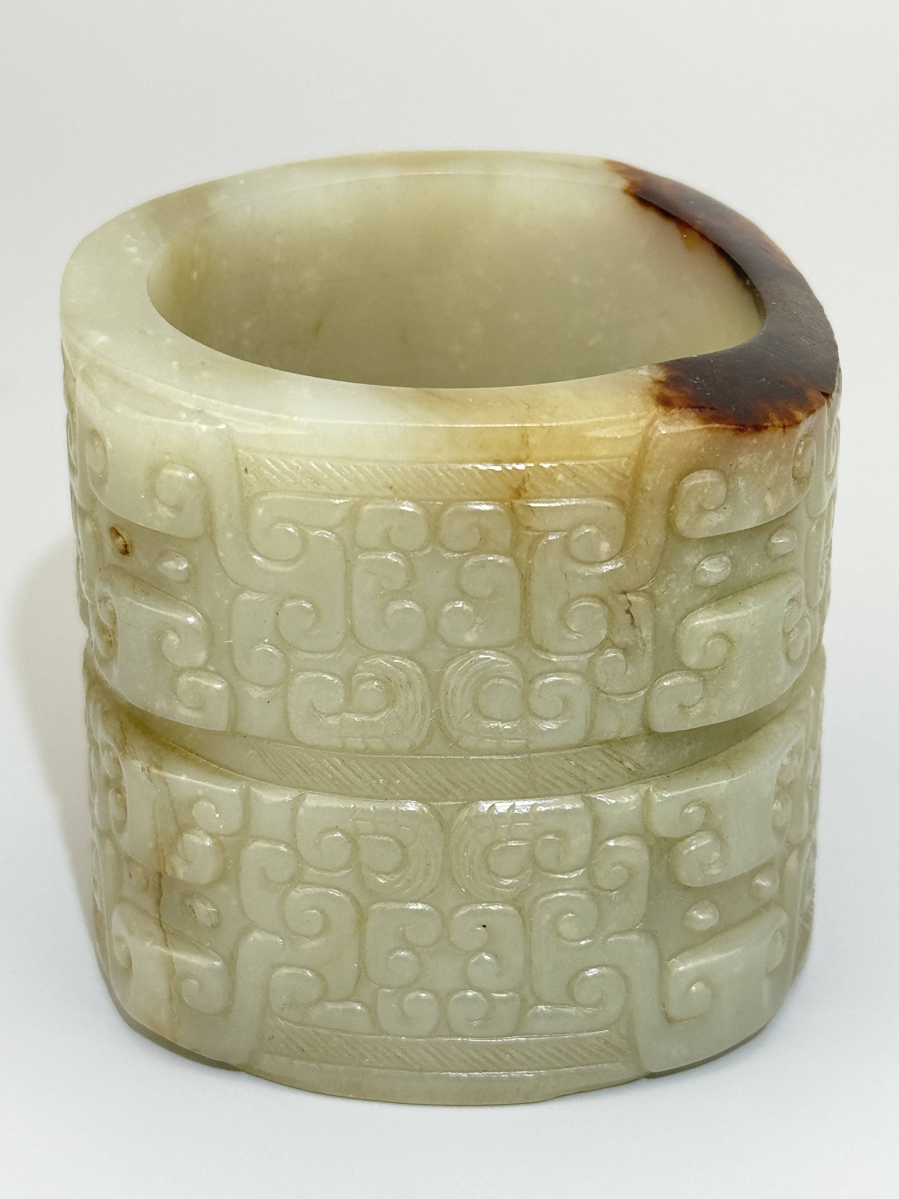 A Chinese jade ornament, 13TH/16TH Century Pr.Collection of NARA private gallary.  - Image 4 of 12