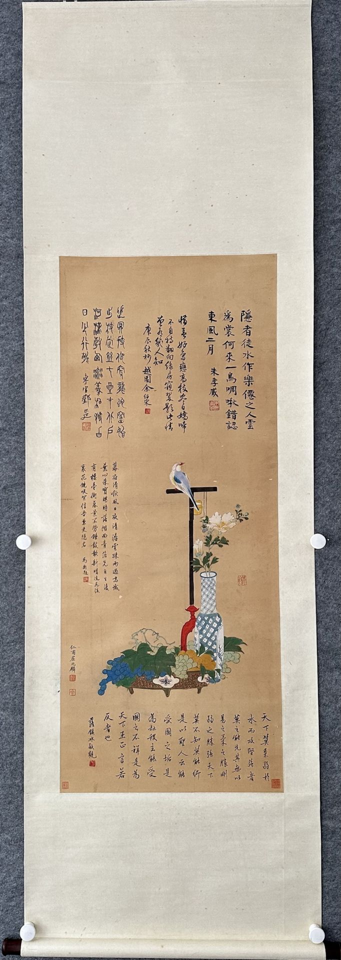 A Chinese hand painting, 19TH/20TH Century Pr. - Bild 2 aus 14