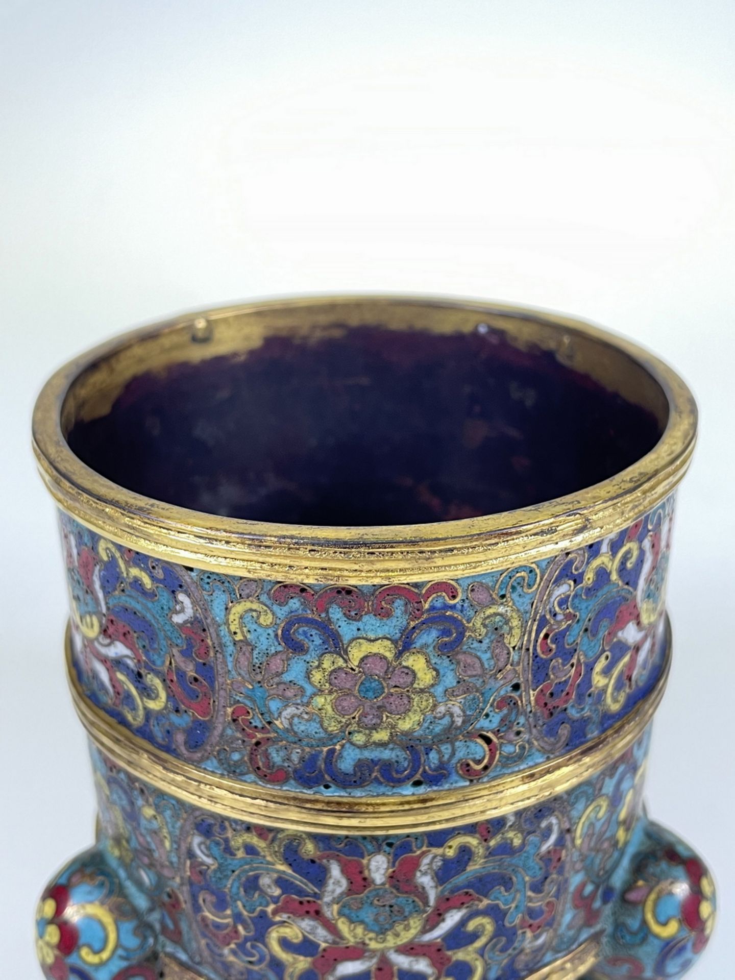 FINE CHINESE CLOISONNE, 17TH/18TH Century Pr.  Collection of NARA private gallary.  - Bild 6 aus 9