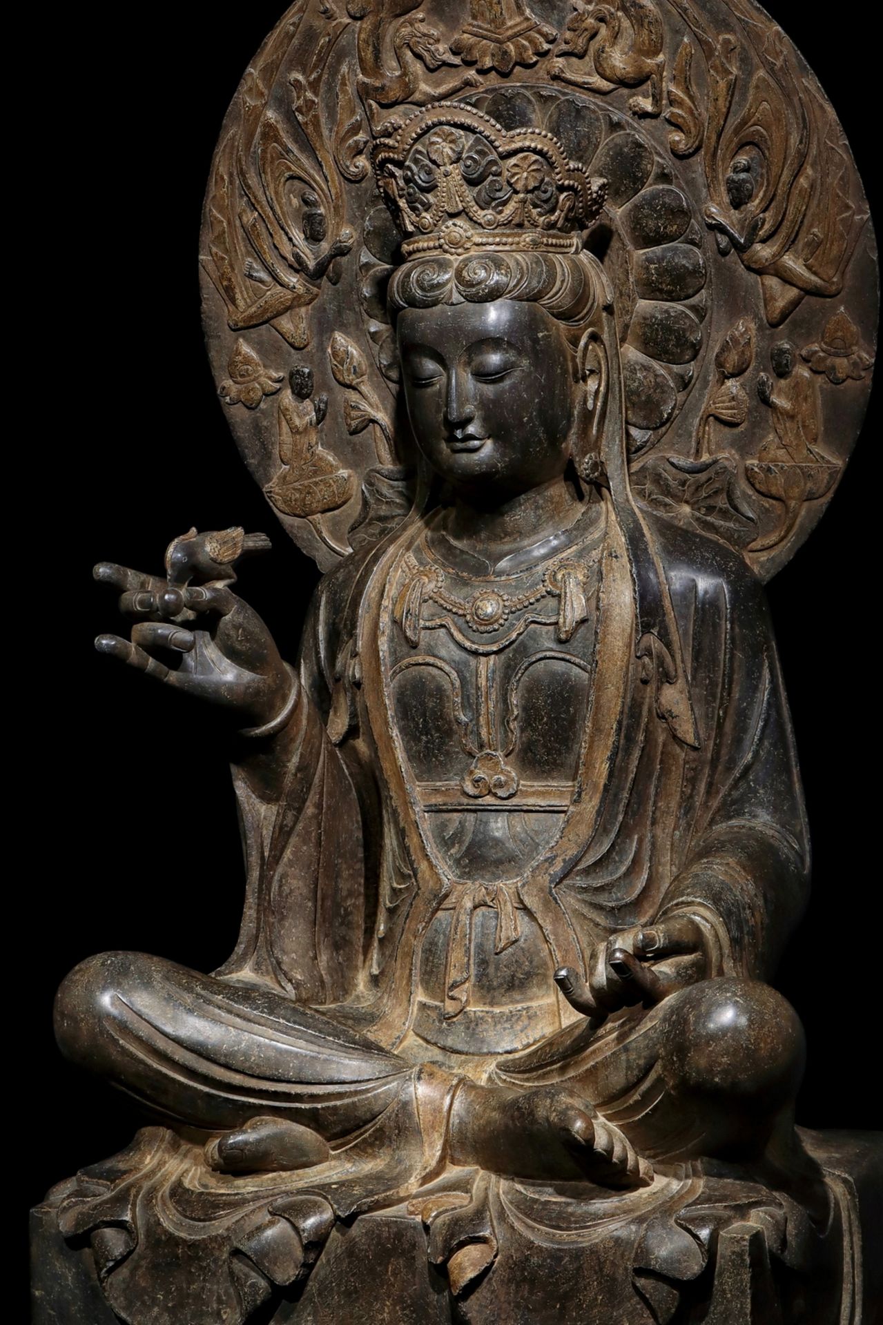 A Chinese stone sculpture, 14TH Century earlier Pr. Collection of NARA private gallary. - Bild 6 aus 9