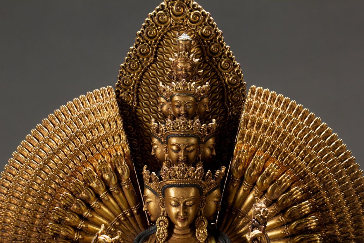 A Chinese bronze figure, 16TH/17TH Century Pr.Collection of NARA private gallary.  - Image 2 of 11