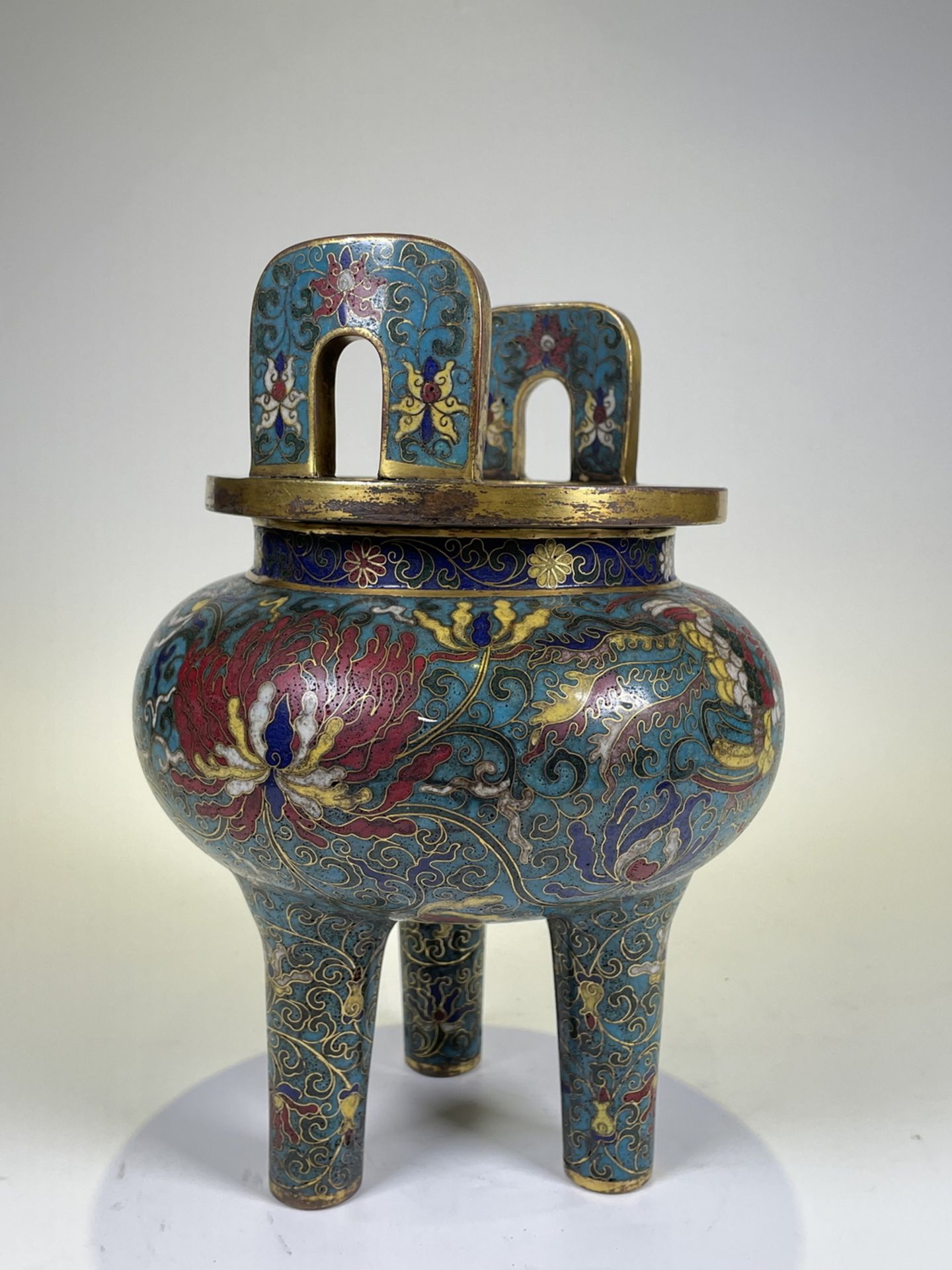 FINE CHINESE CLOISONNE, 17TH/18TH Century Pr.  Collection of NARA private gallary.  - Image 6 of 11