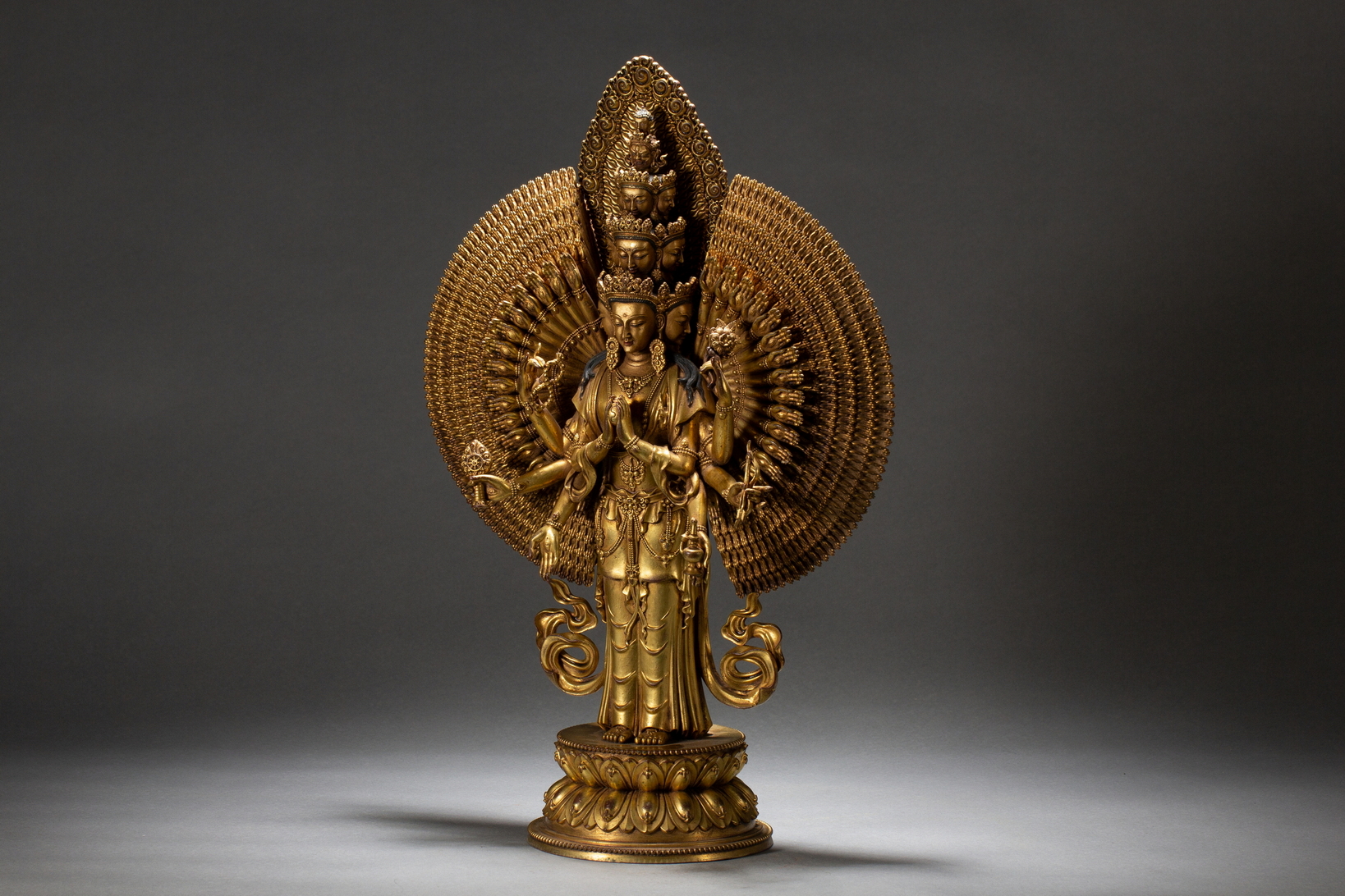 A Chinese bronze figure, 16TH/17TH Century Pr.Collection of NARA private gallary.  - Image 7 of 11