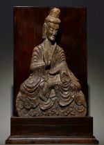 A Chinese stone sculpture, 14TH Century earlier Pr. Collection of NARA private gallary.