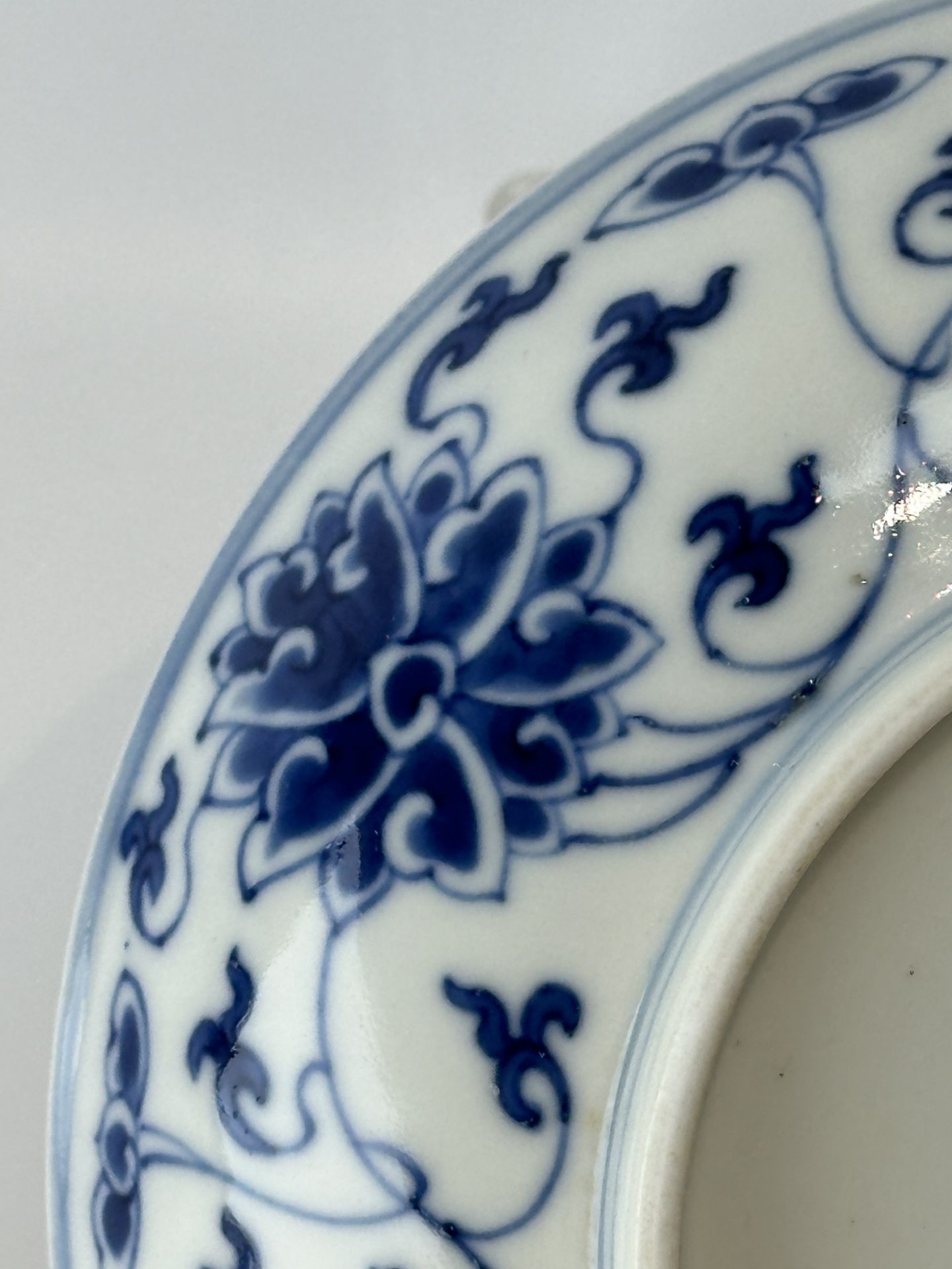 A Chinese Blue&white dish, 19TH/20TH Century Pr.  - Bild 7 aus 8