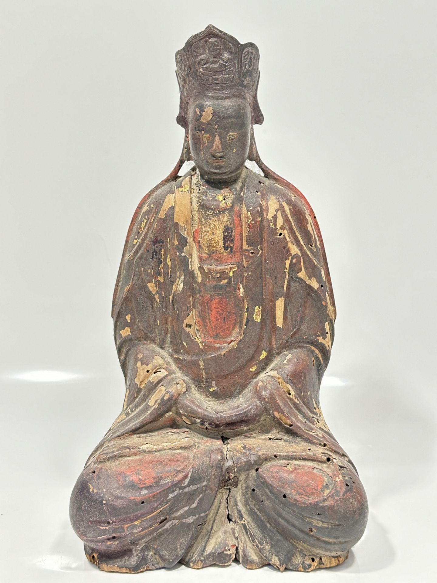 A Chinese wood sculpture, 17TH Century earlier Pr. Collection of NARA private gallary.