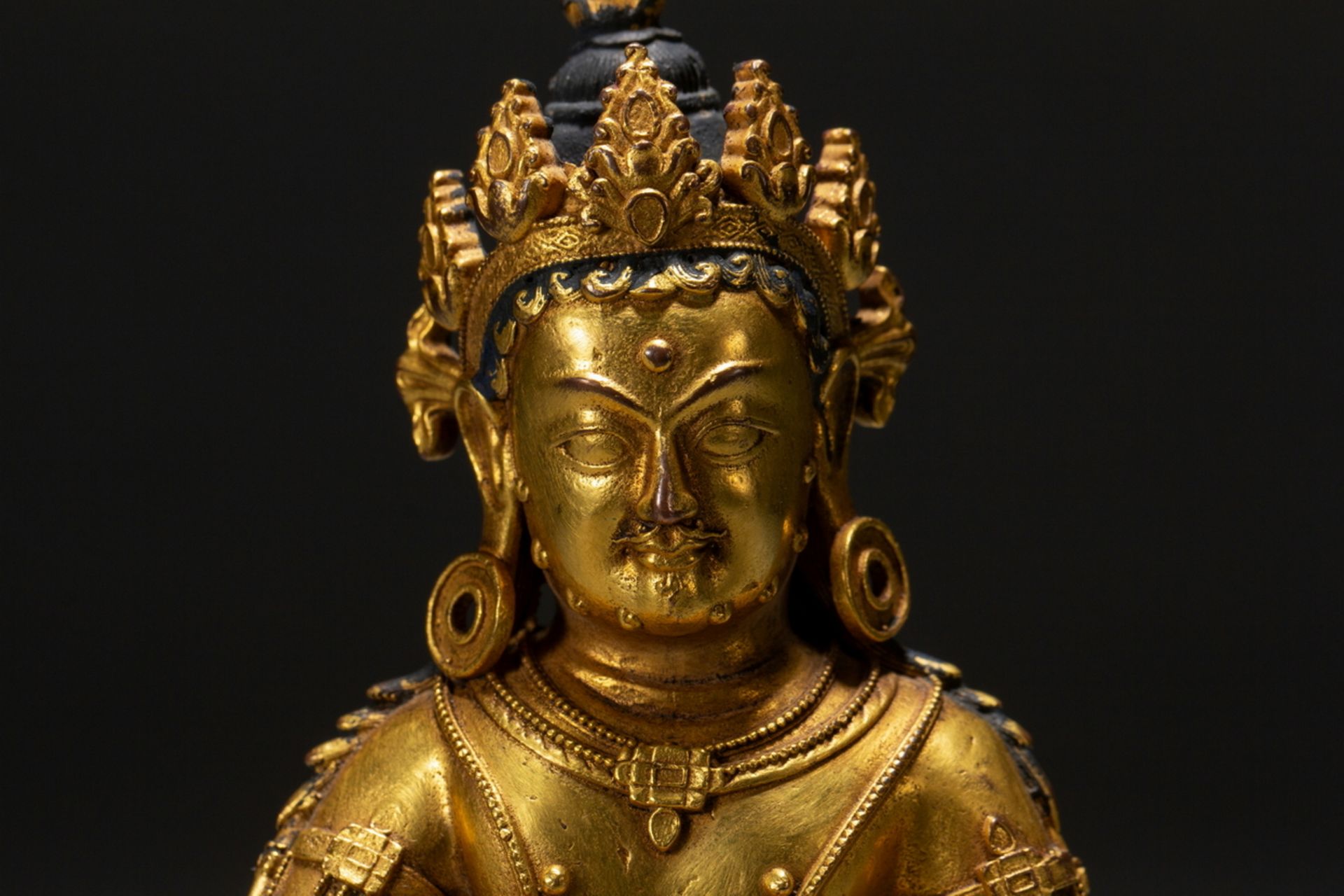 A Chinese bronze figure, 16TH/17TH Century Pr.Collection of NARA private gallary.  - Image 2 of 9