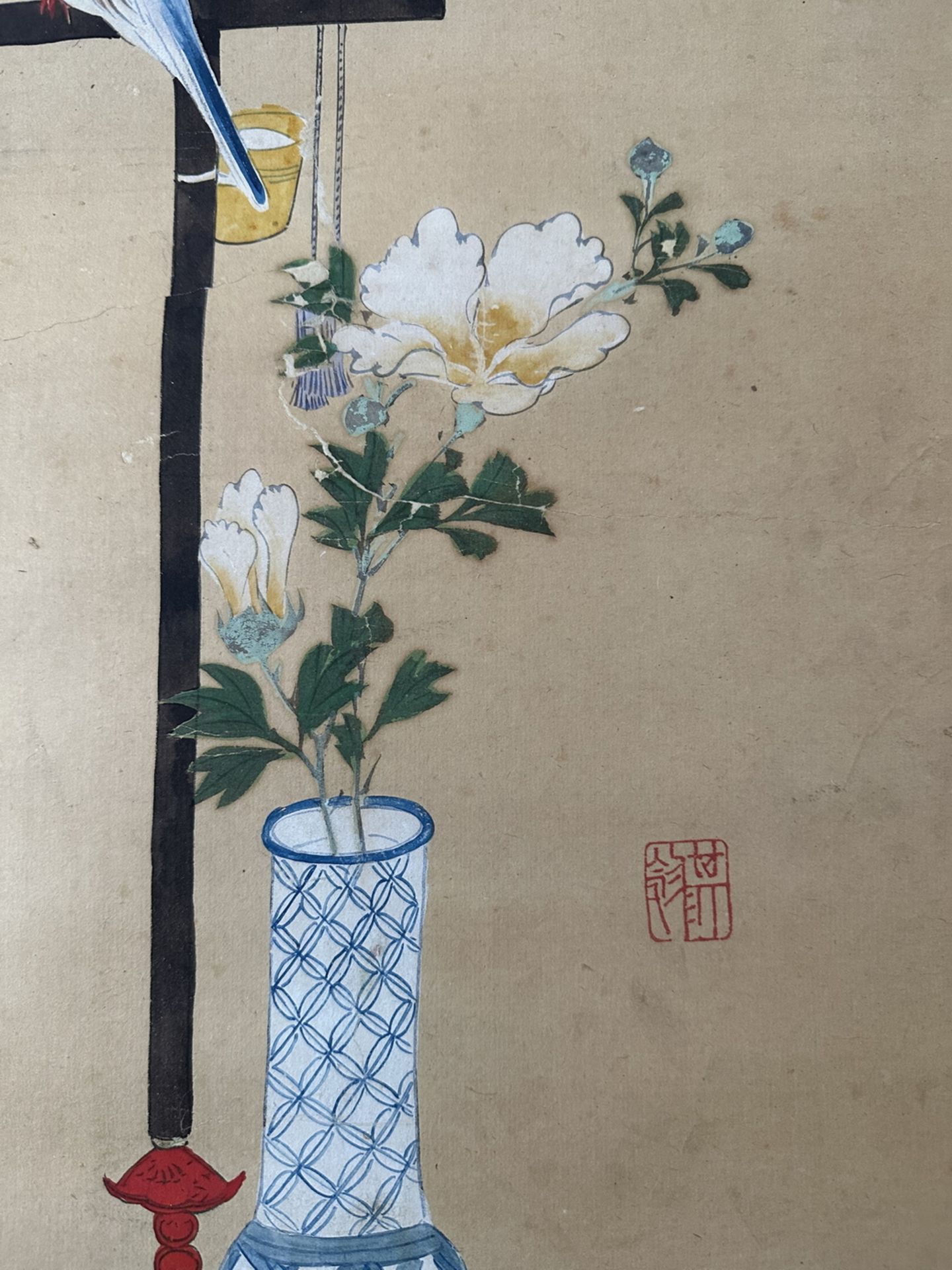 A Chinese hand painting, 19TH/20TH Century Pr. - Bild 10 aus 14