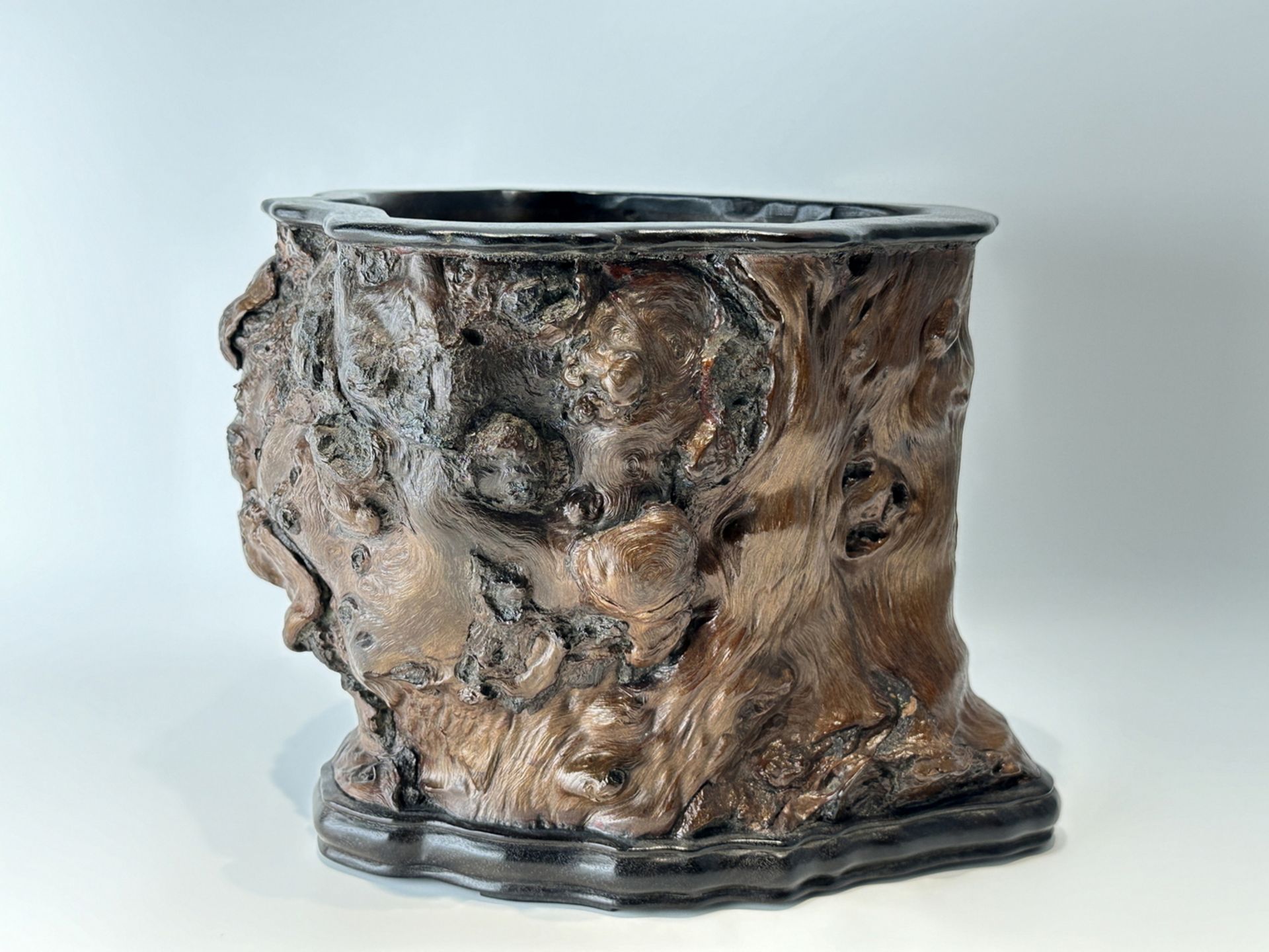 A wood brush pot, 16TH/17TH Century Pr.  - Bild 8 aus 8