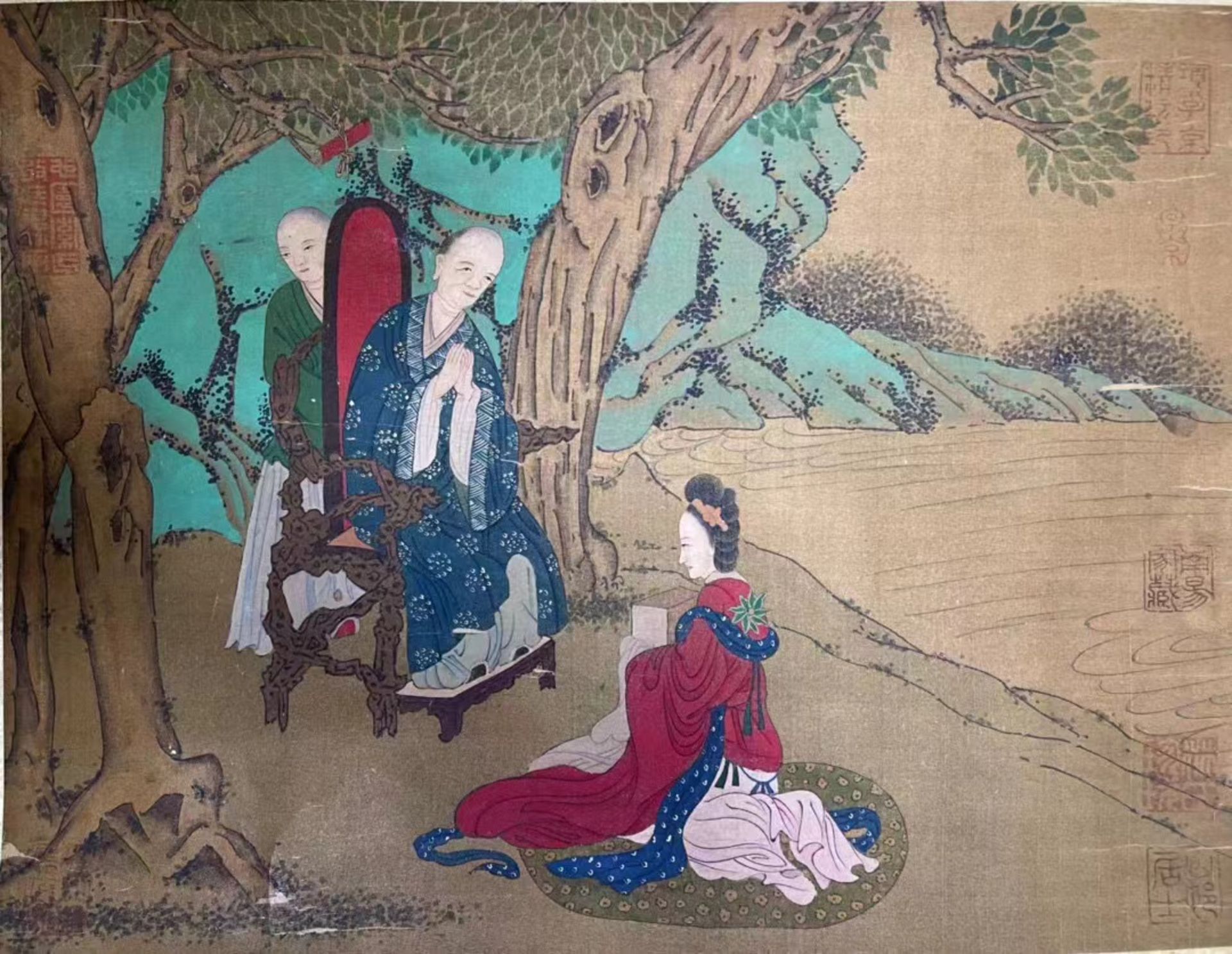 A Chinese long scroll of hand painting, 19TH/20TH Century Pr. - Image 3 of 10