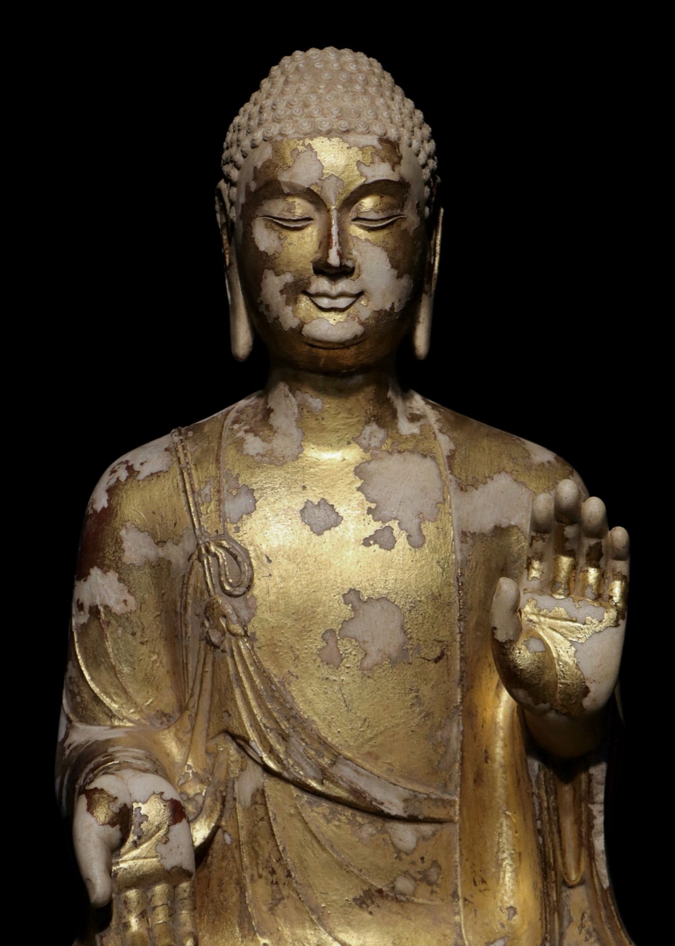 A Chinese stone sculpture, 14TH Century earlier Pr. Collection of NARA private gallary. - Image 4 of 9
