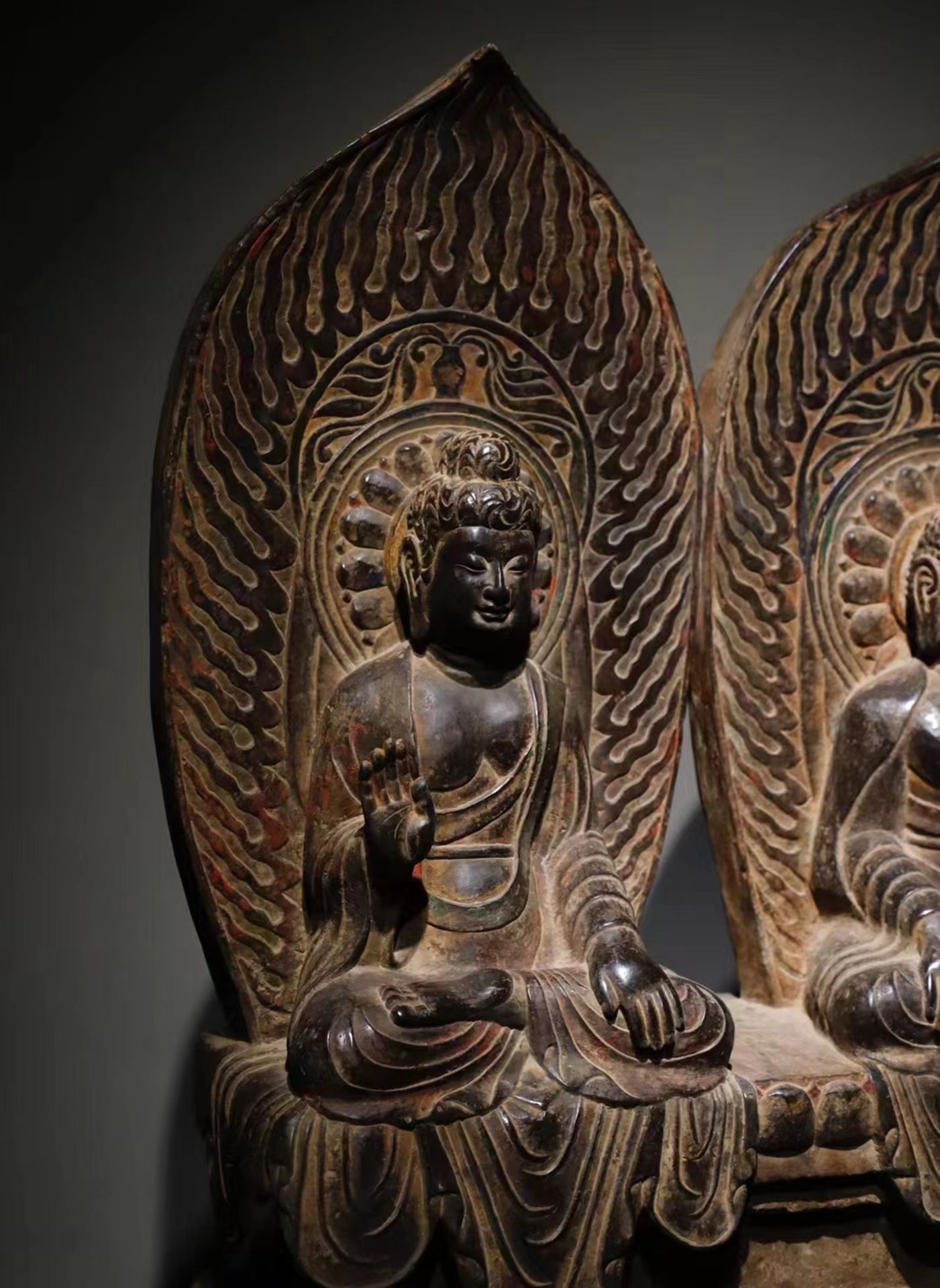 A Chinese stone sculpture, 14TH Century earlier Pr. Collection of NARA private gallary. - Image 7 of 10